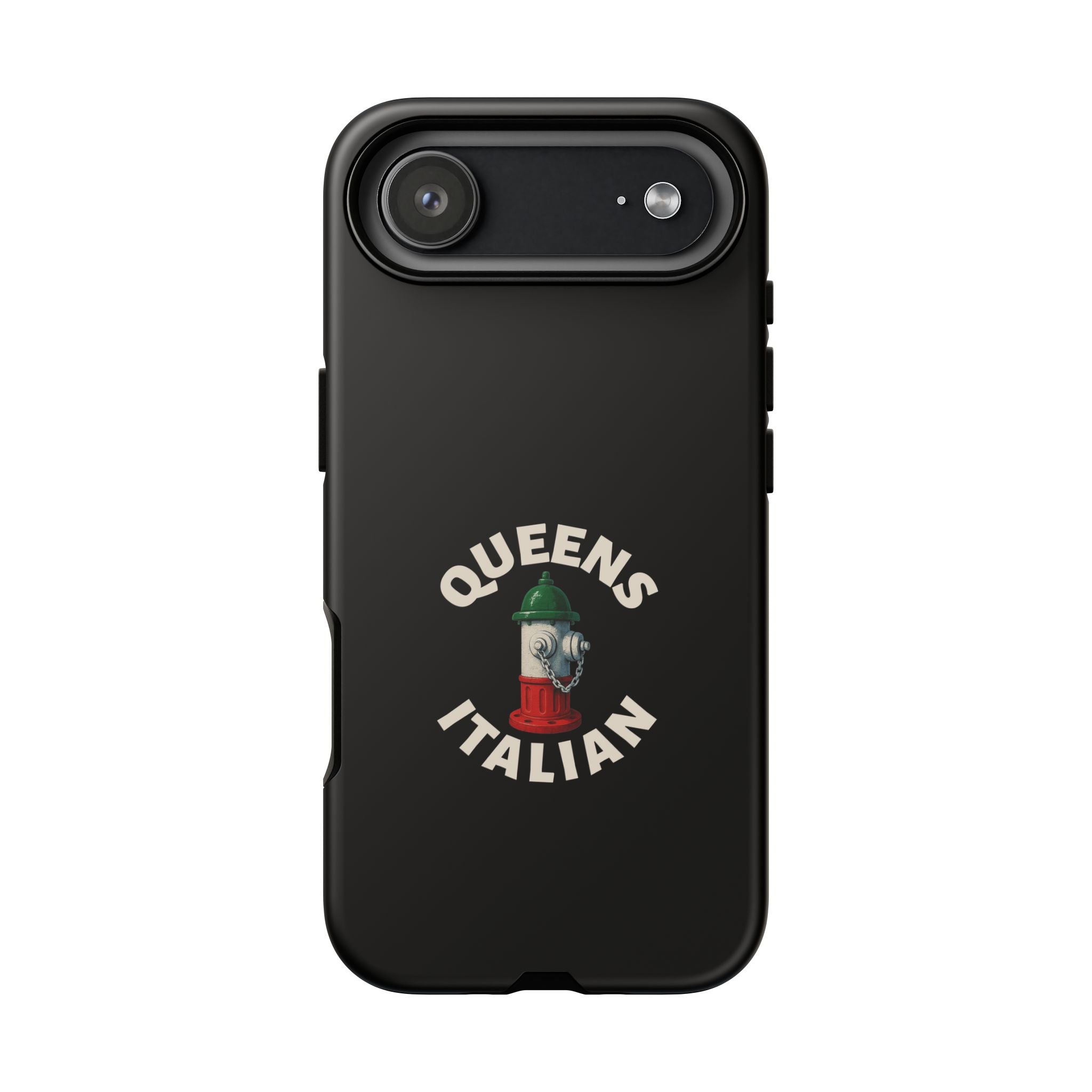 Queens Italian Black Phone Case, Tough Cases for iPhone, Gift for Italians, Stylish Phone Cover, Unique Phone Accessory
