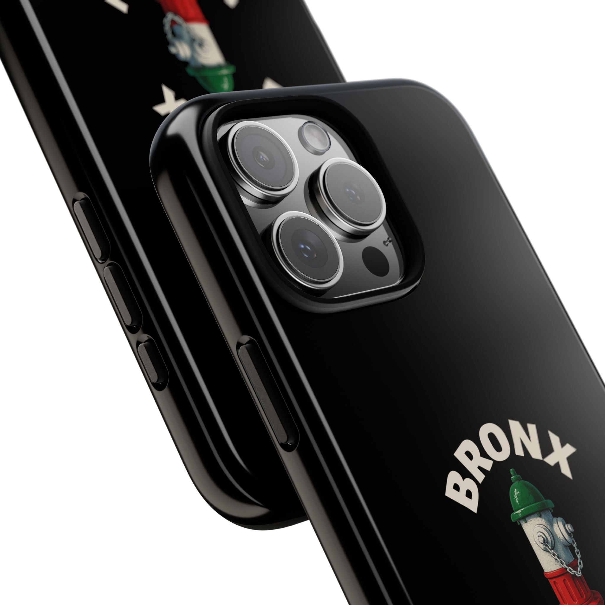 Bronx Italian Black Phone Case, Tough Cases for iPhone, Gift for Italians, Stylish Phone Cover, Unique Phone Accessory