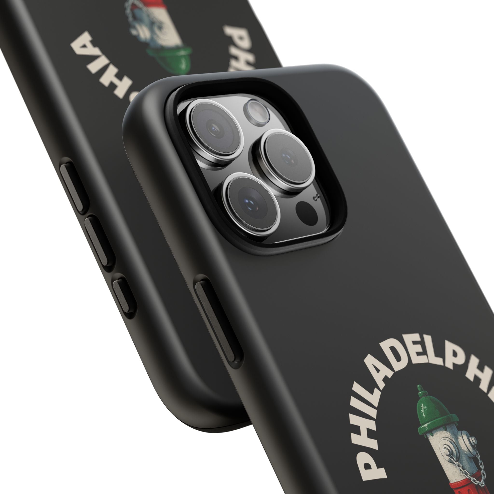 Philadelphia Italian Black Phone Case, Tough Cases for iPhone, Gift for Italians, Stylish Phone Cover, Unique Phone Accessory