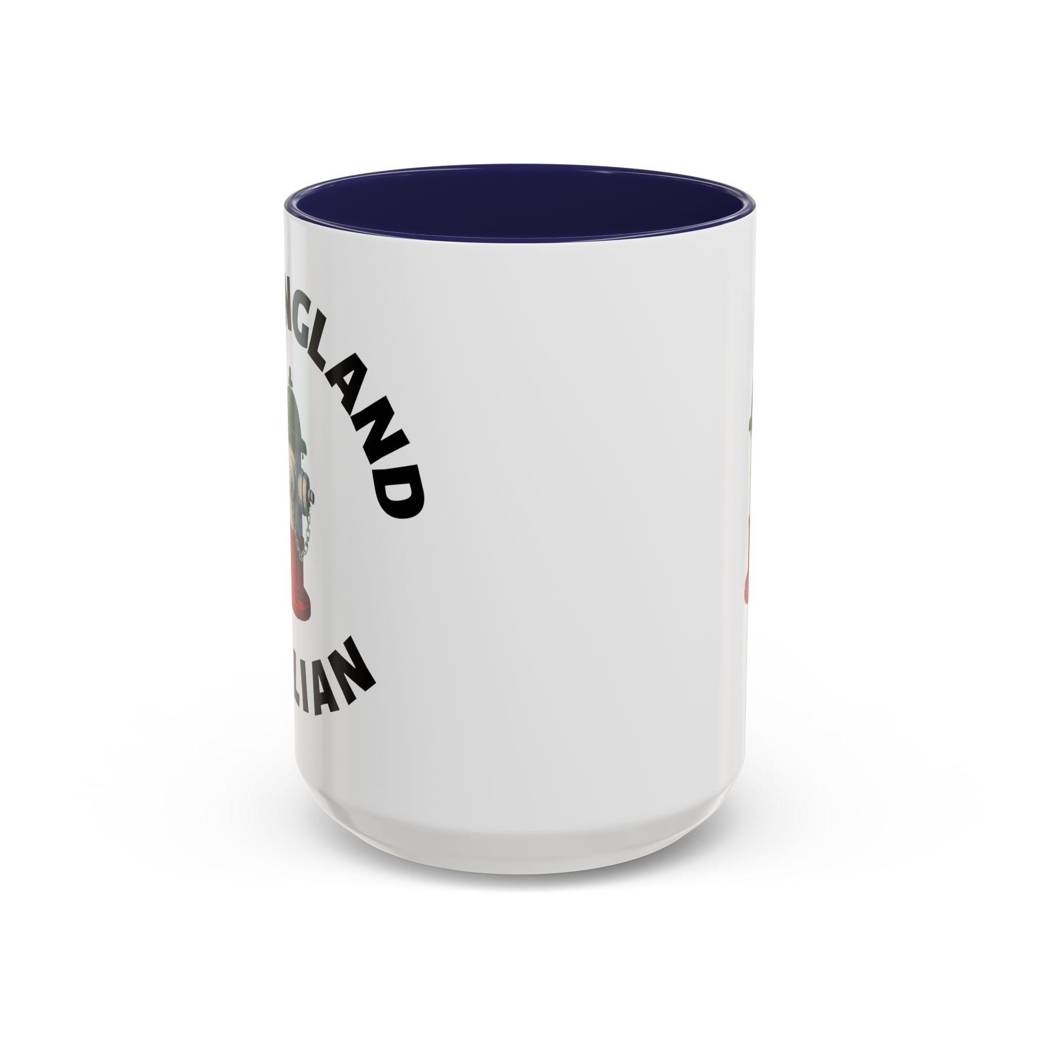 New England Coffee Mug with Fire Hydrant Design, Unique Gift for Italians, Fun Kitchen Decor
