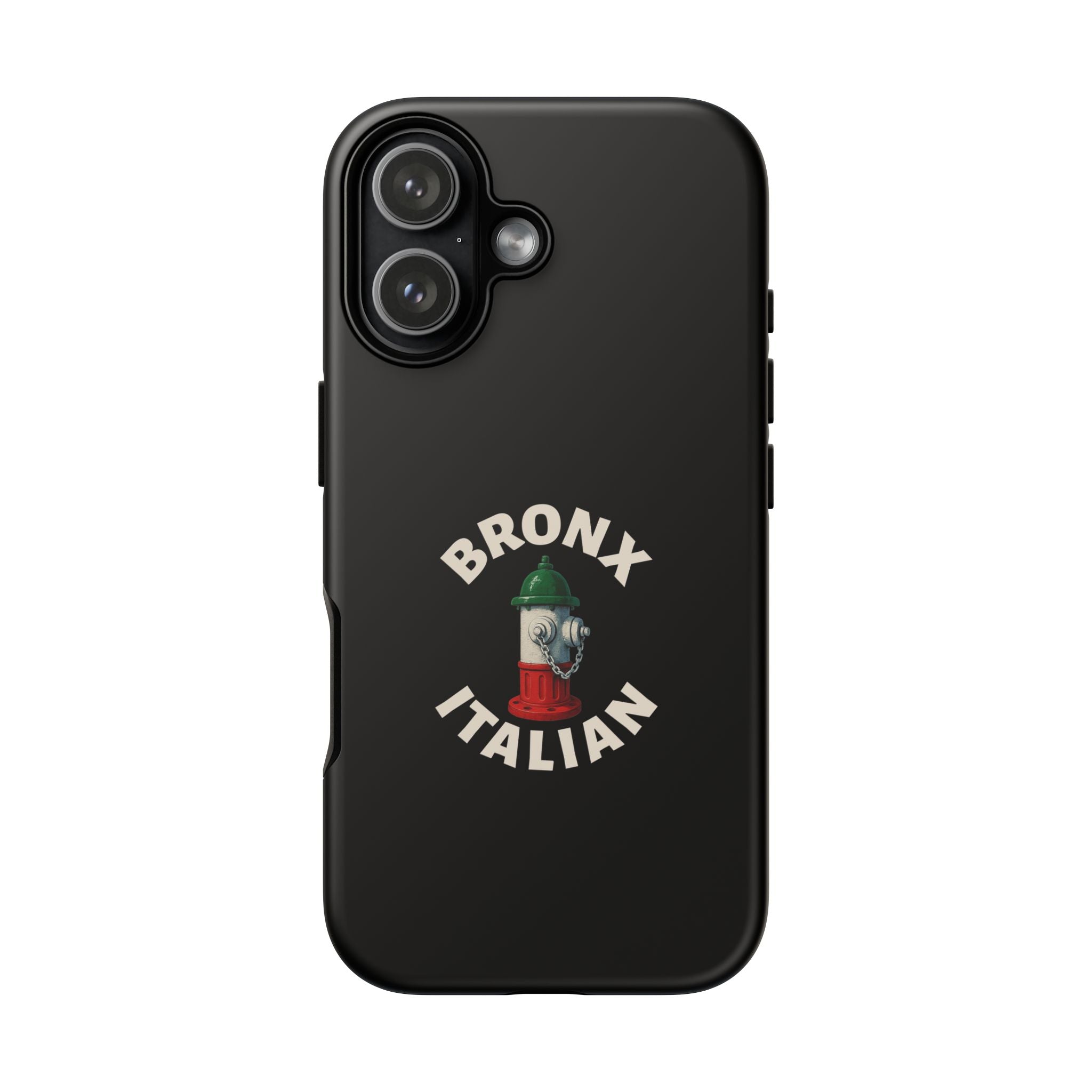 Bronx Italian Black Phone Case, Tough Cases for iPhone, Gift for Italians, Stylish Phone Cover, Unique Phone Accessory