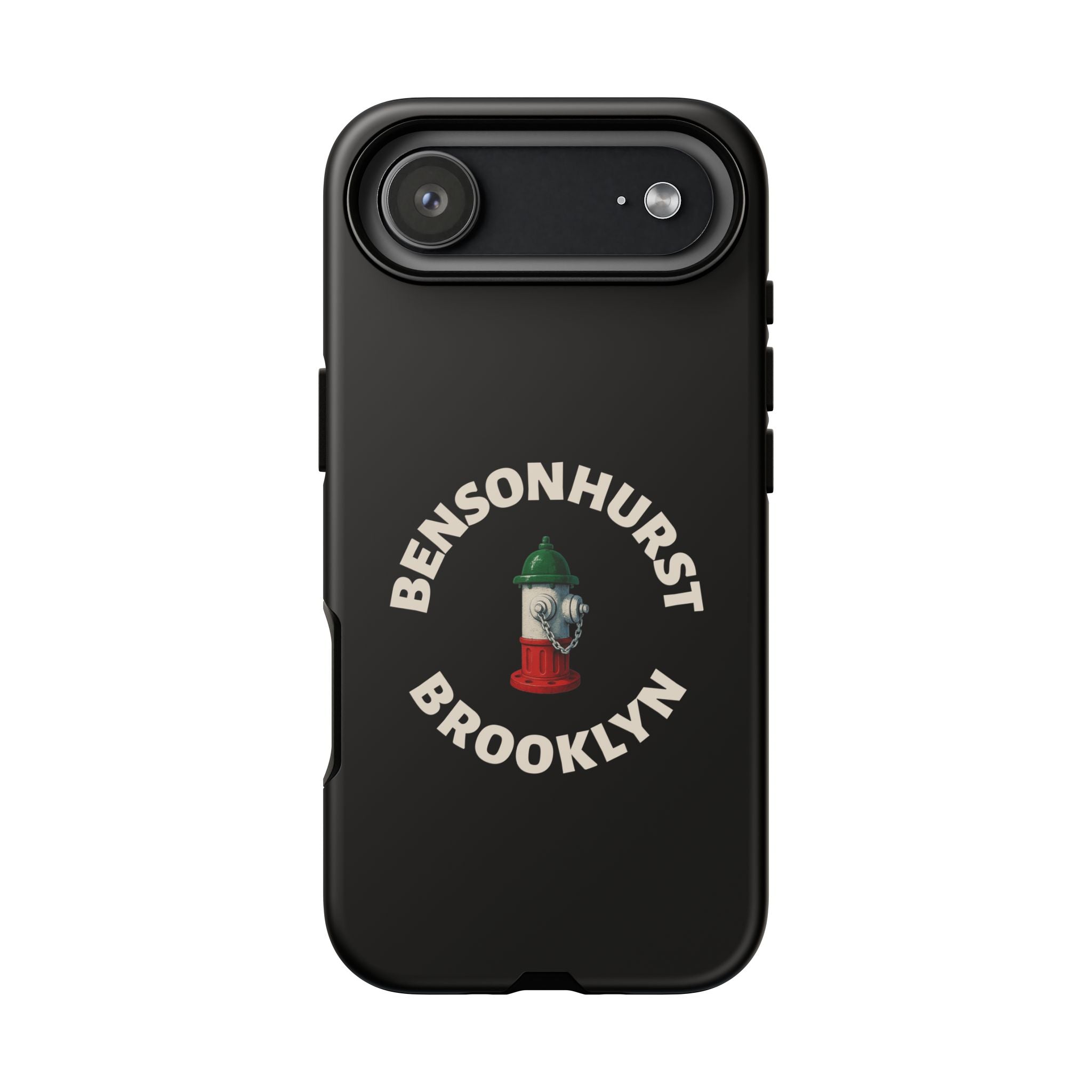 Bensonhurst Brooklyn Black Phone Case, Tough Cases for iPhone, Gift for Italians, Stylish Phone Cover, Unique Phone Accessory