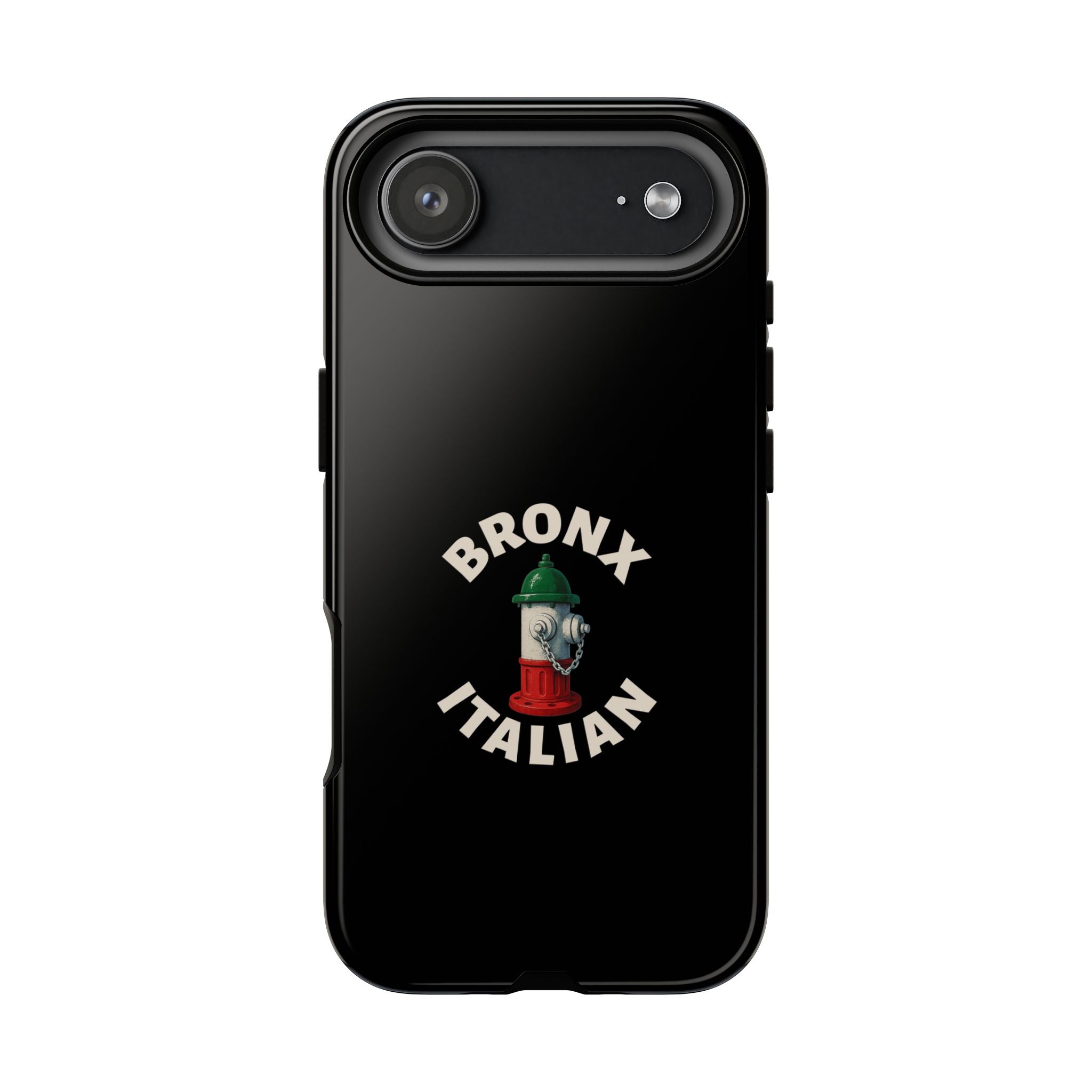Bronx Italian Black Phone Case, Tough Cases for iPhone, Gift for Italians, Stylish Phone Cover, Unique Phone Accessory