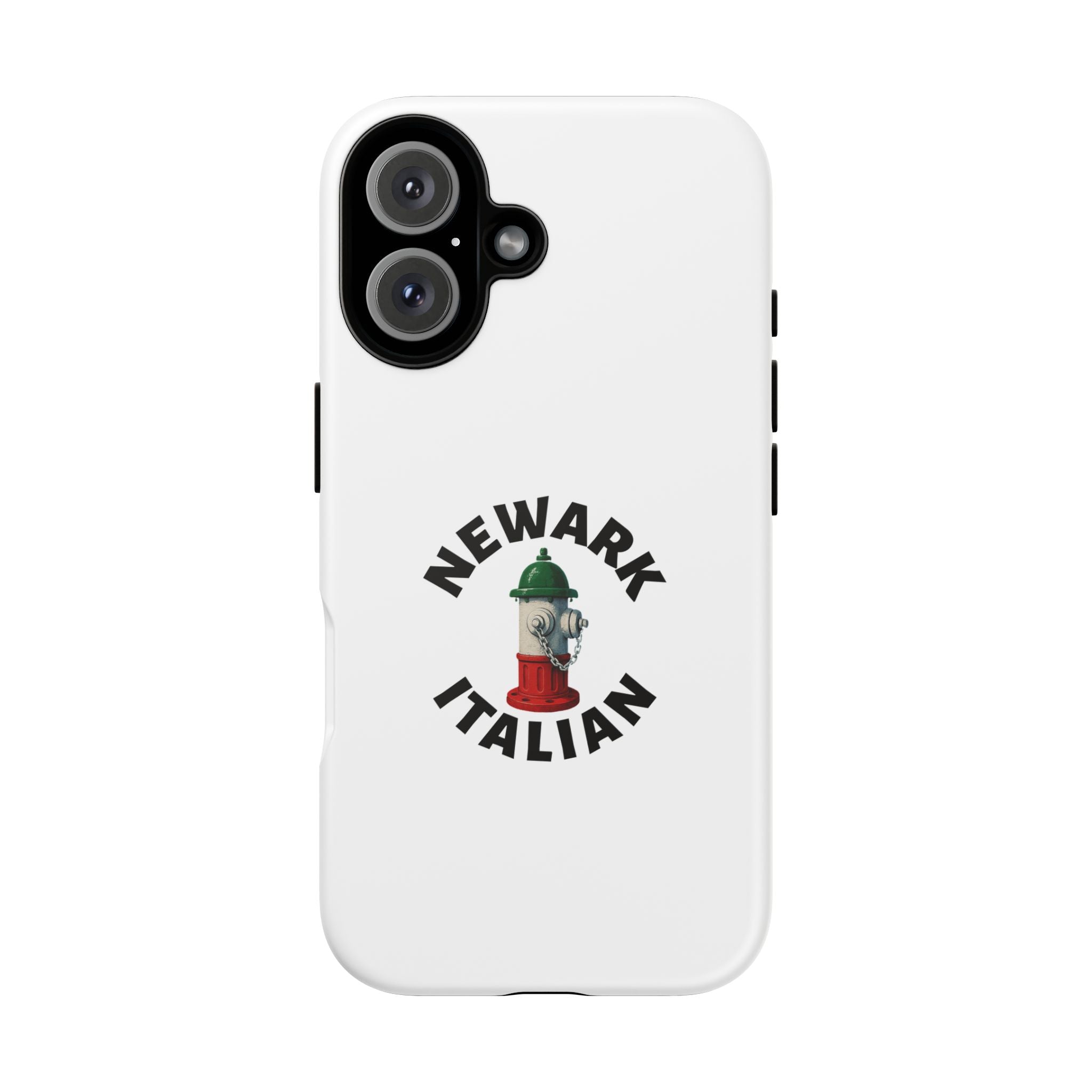 Newark Italian White Phone Case, Urban Style Phone Cover, Tough Smartphone Case, Gift for Italian Heritage, Fun Streetwear Accessories