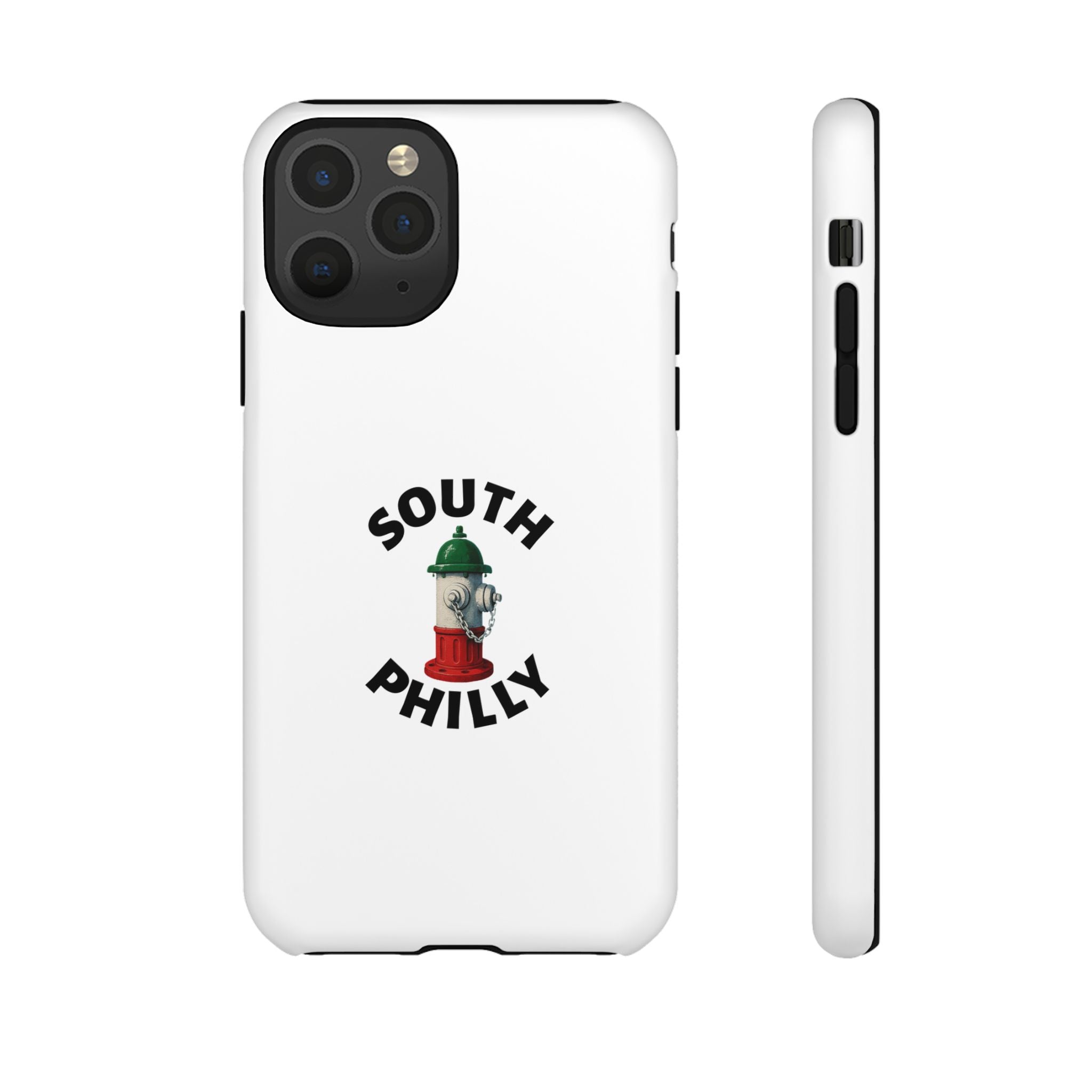 South Philly White Phone Case, Urban Style Phone Cover, Tough Smartphone Case, Gift for Italian Heritage, Fun Streetwear Accessories