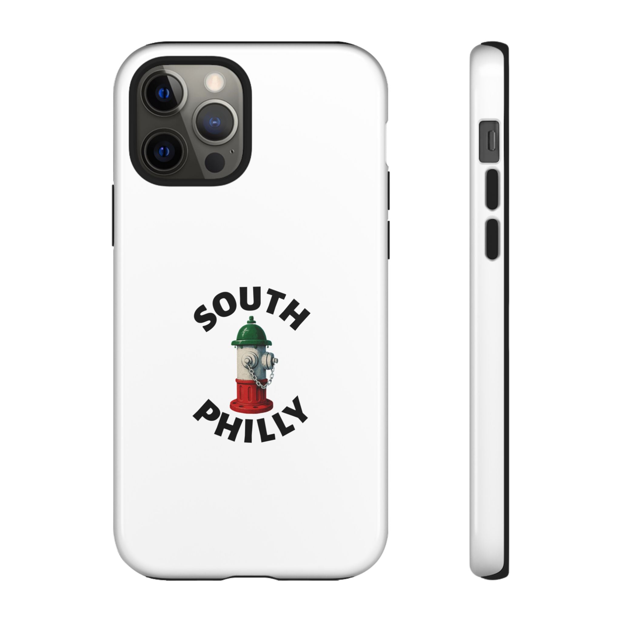 South Philly White Phone Case, Urban Style Phone Cover, Tough Smartphone Case, Gift for Italian Heritage, Fun Streetwear Accessories