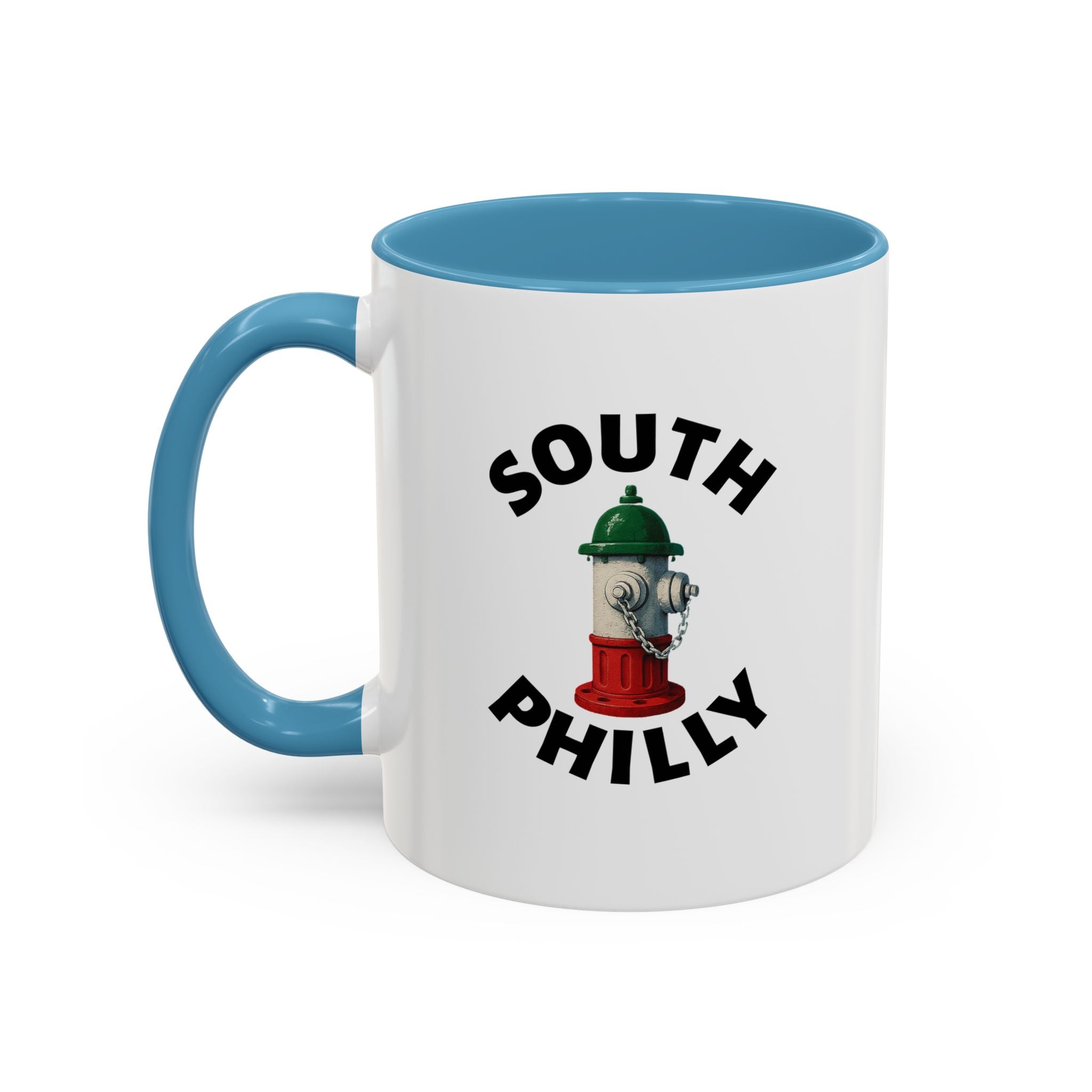 South Philly Coffee Mug with Fire Hydrant Design, Unique Gift for Italians, Fun Kitchen Decor