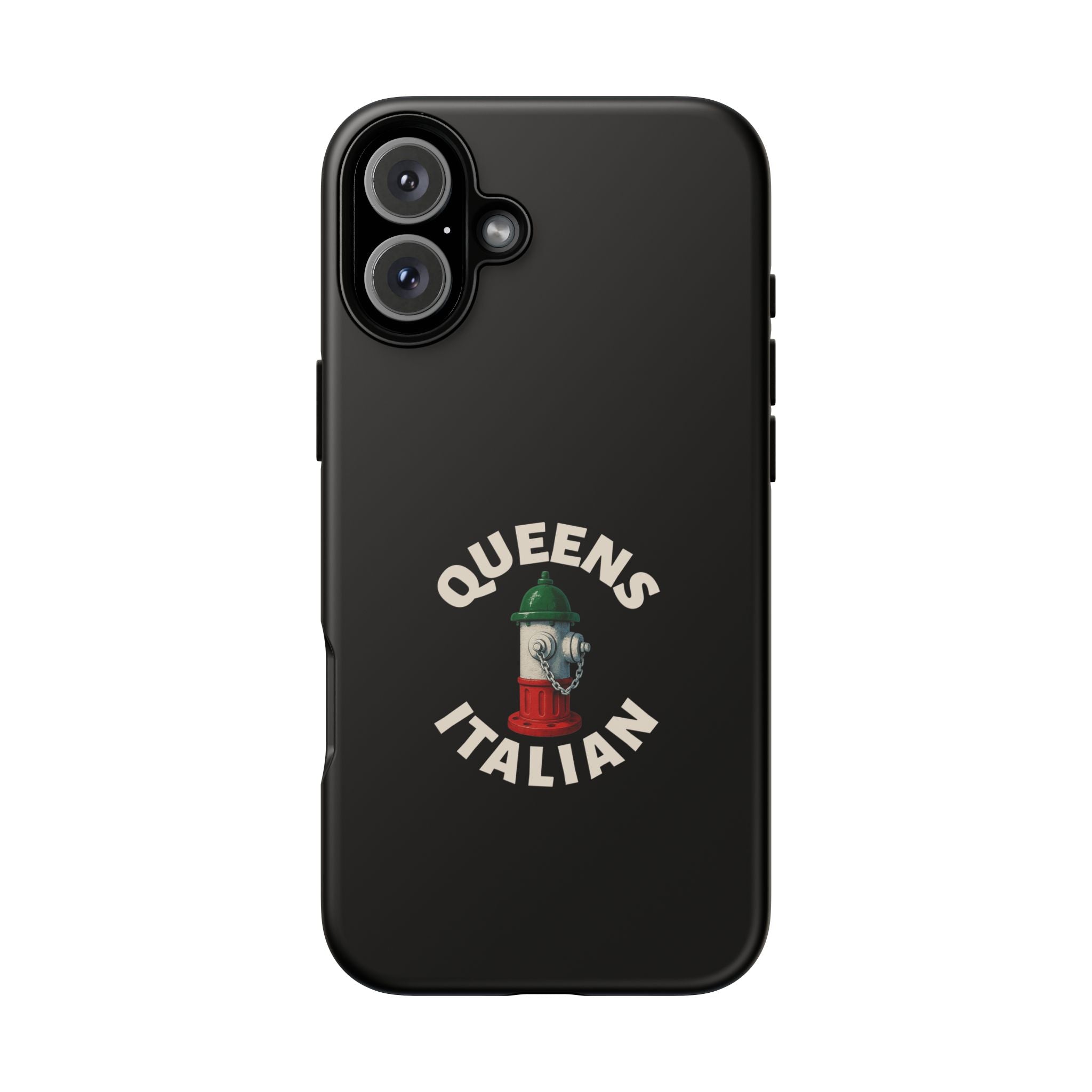 Queens Italian Black Phone Case, Tough Cases for iPhone, Gift for Italians, Stylish Phone Cover, Unique Phone Accessory