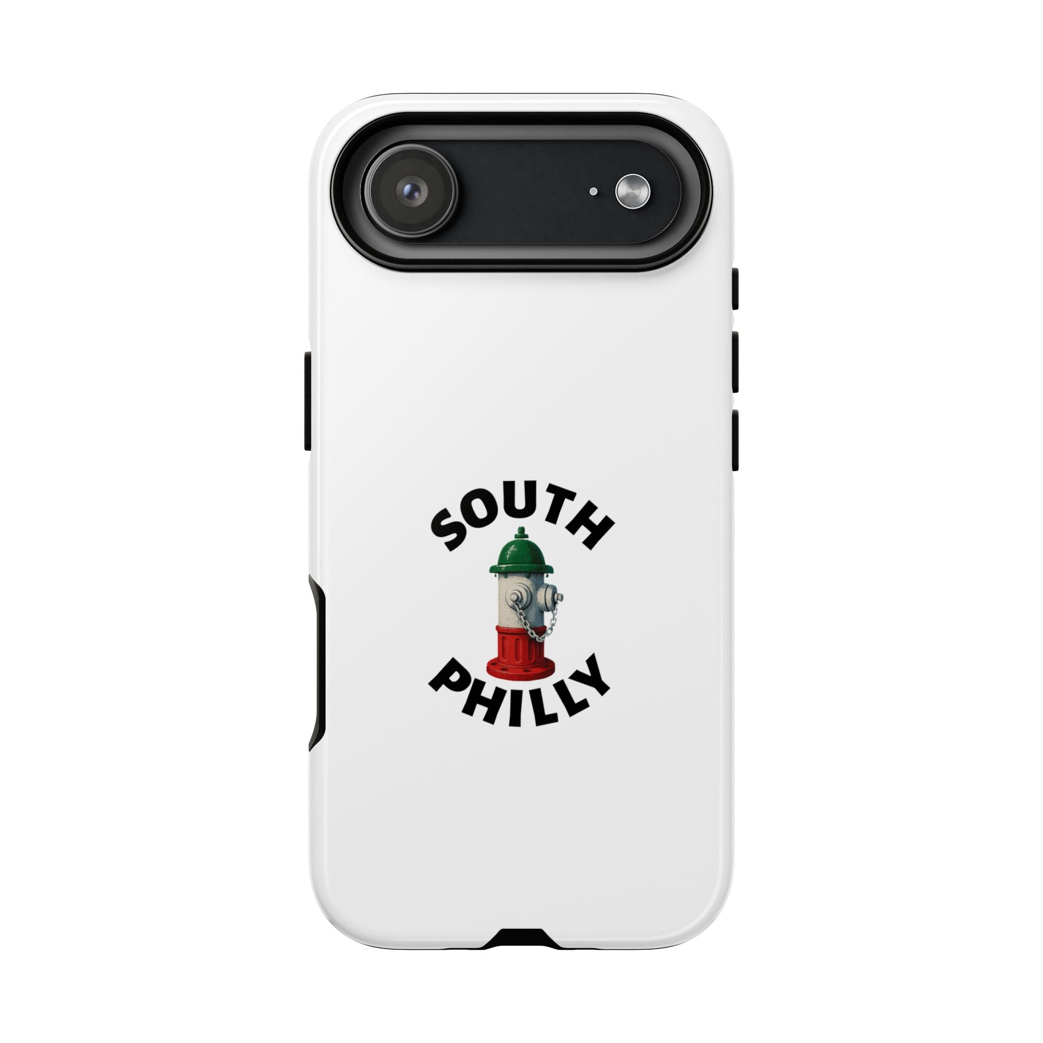 South Philly White Phone Case, Urban Style Phone Cover, Tough Smartphone Case, Gift for Italian Heritage, Fun Streetwear Accessories