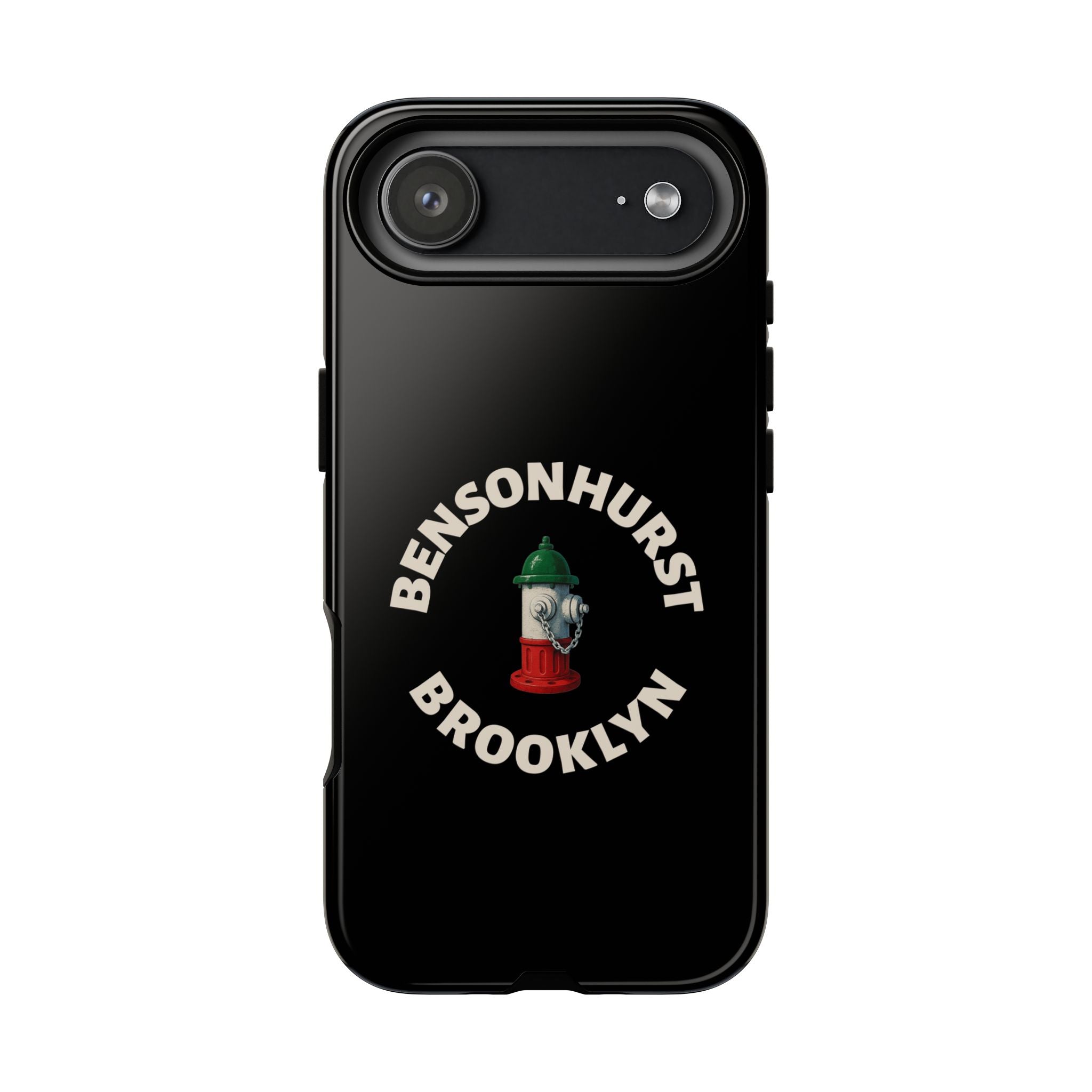 Bensonhurst Brooklyn Black Phone Case, Tough Cases for iPhone, Gift for Italians, Stylish Phone Cover, Unique Phone Accessory