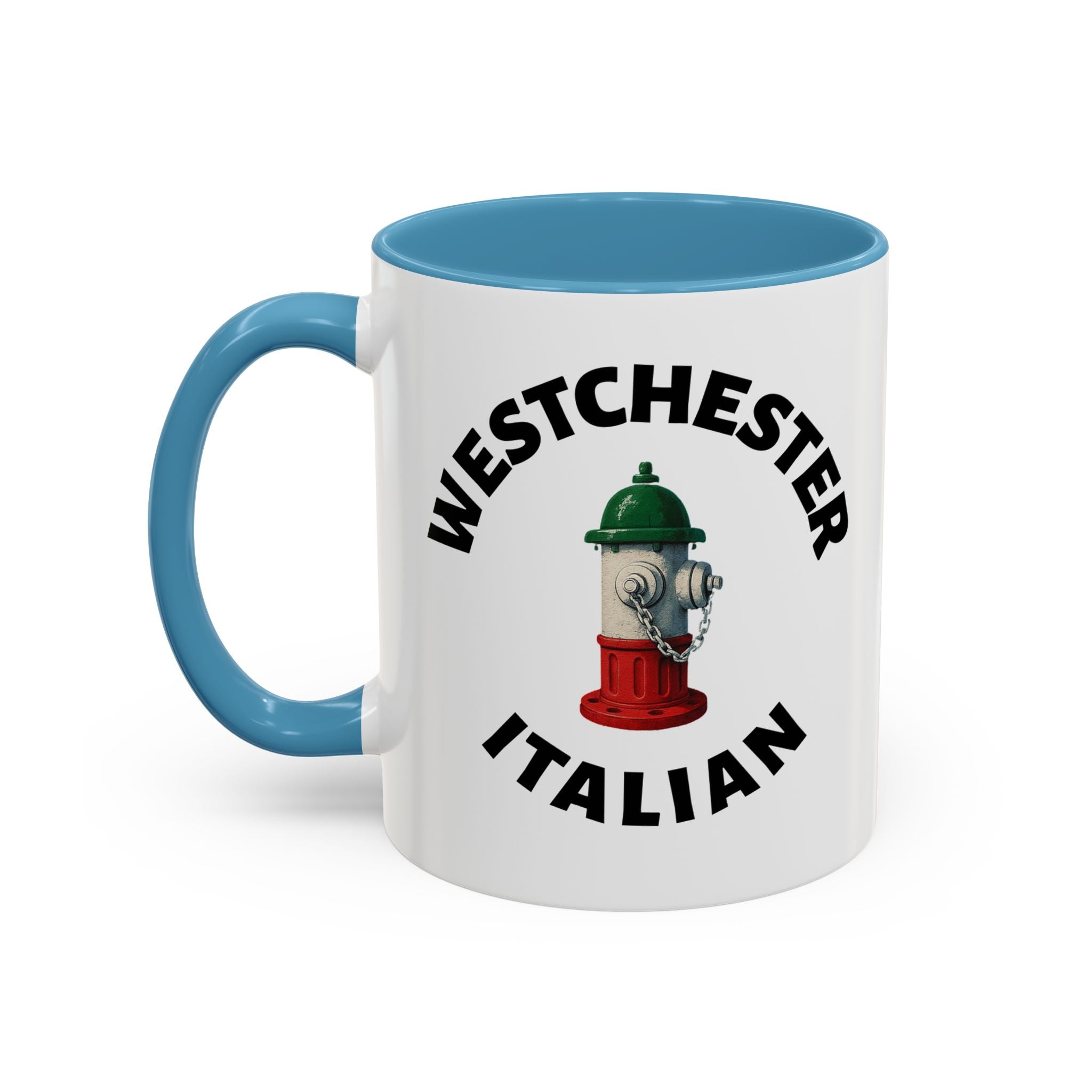 Westchester Coffee Mug with Fire Hydrant Design, Unique Gift for Italians, Fun Kitchen Decor