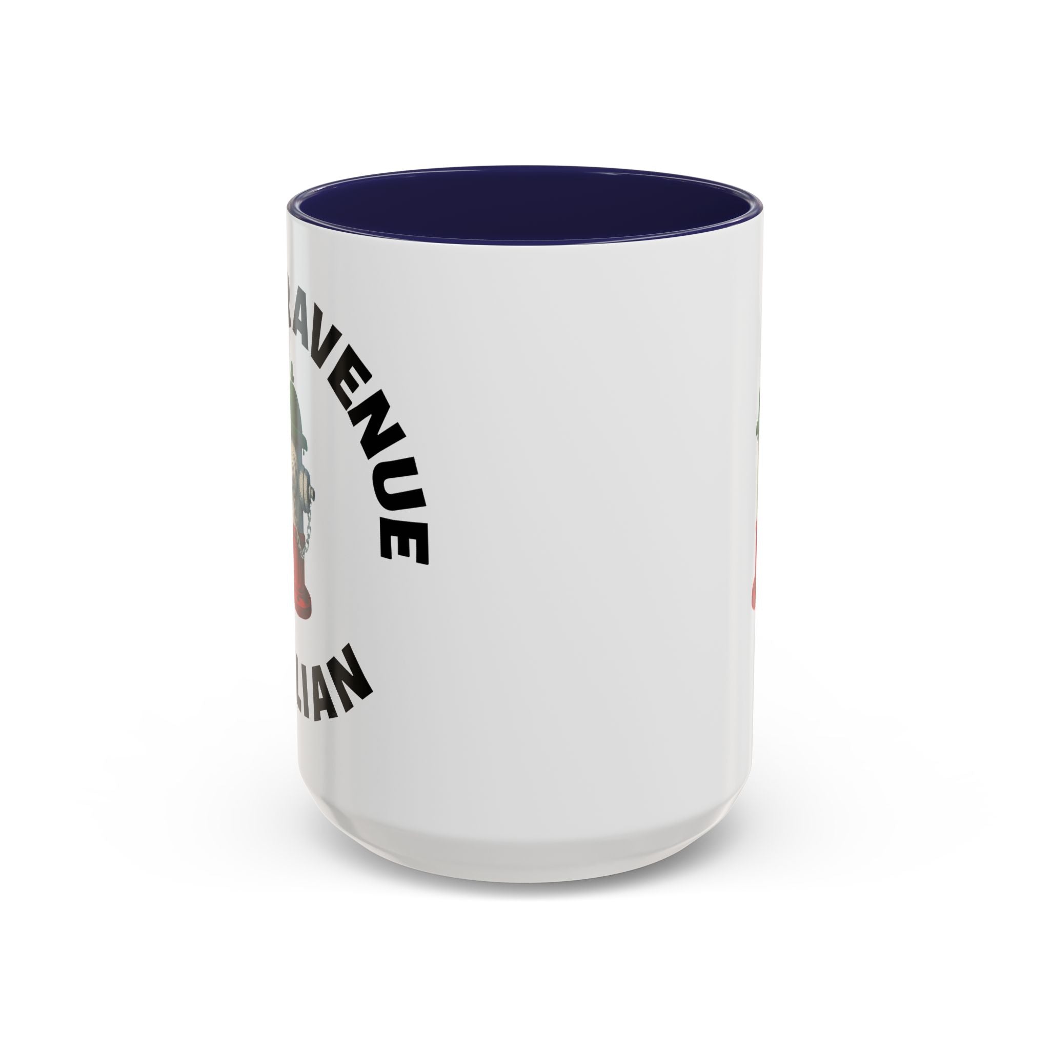 Arthur Avenue Coffee Mug with Fire Hydrant Design, Unique Gift for Italians, Fun Kitchen Decor