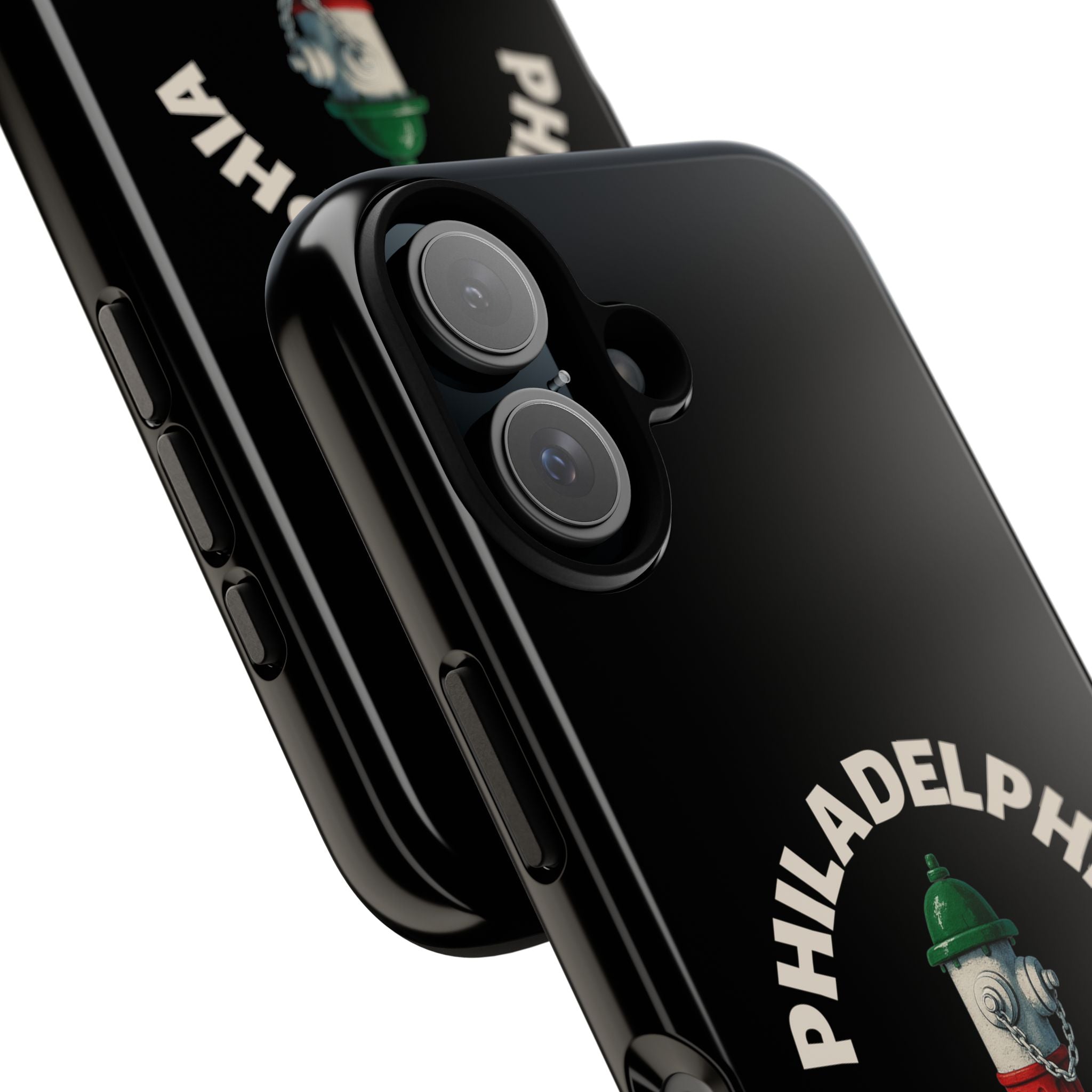 Philadelphia Italian Black Phone Case, Tough Cases for iPhone, Gift for Italians, Stylish Phone Cover, Unique Phone Accessory