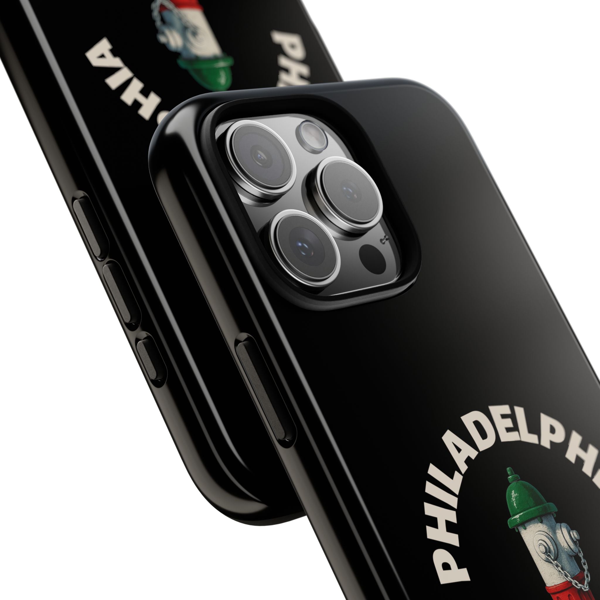 Philadelphia Italian Black Phone Case, Tough Cases for iPhone, Gift for Italians, Stylish Phone Cover, Unique Phone Accessory