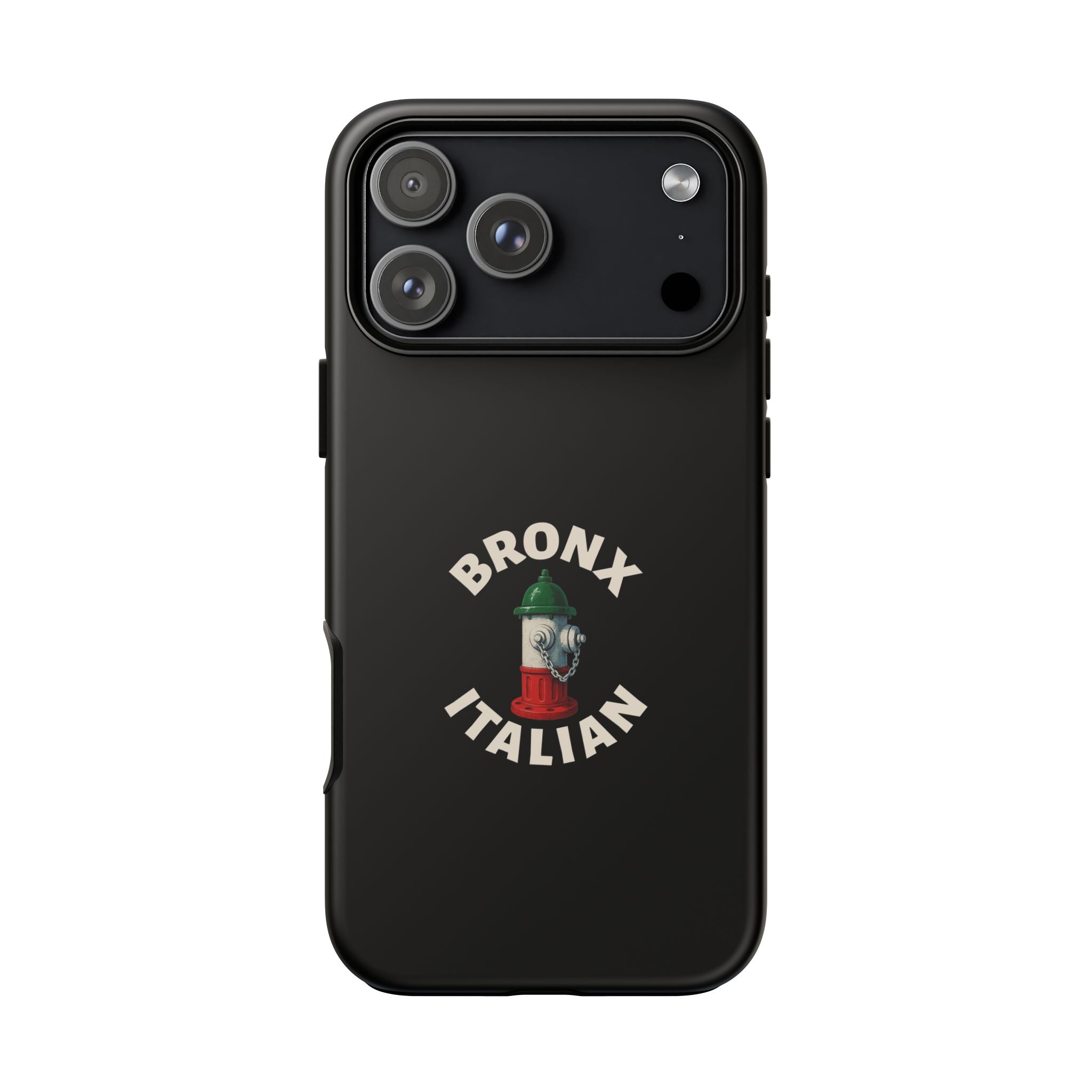 Bronx Italian Black Phone Case, Tough Cases for iPhone, Gift for Italians, Stylish Phone Cover, Unique Phone Accessory