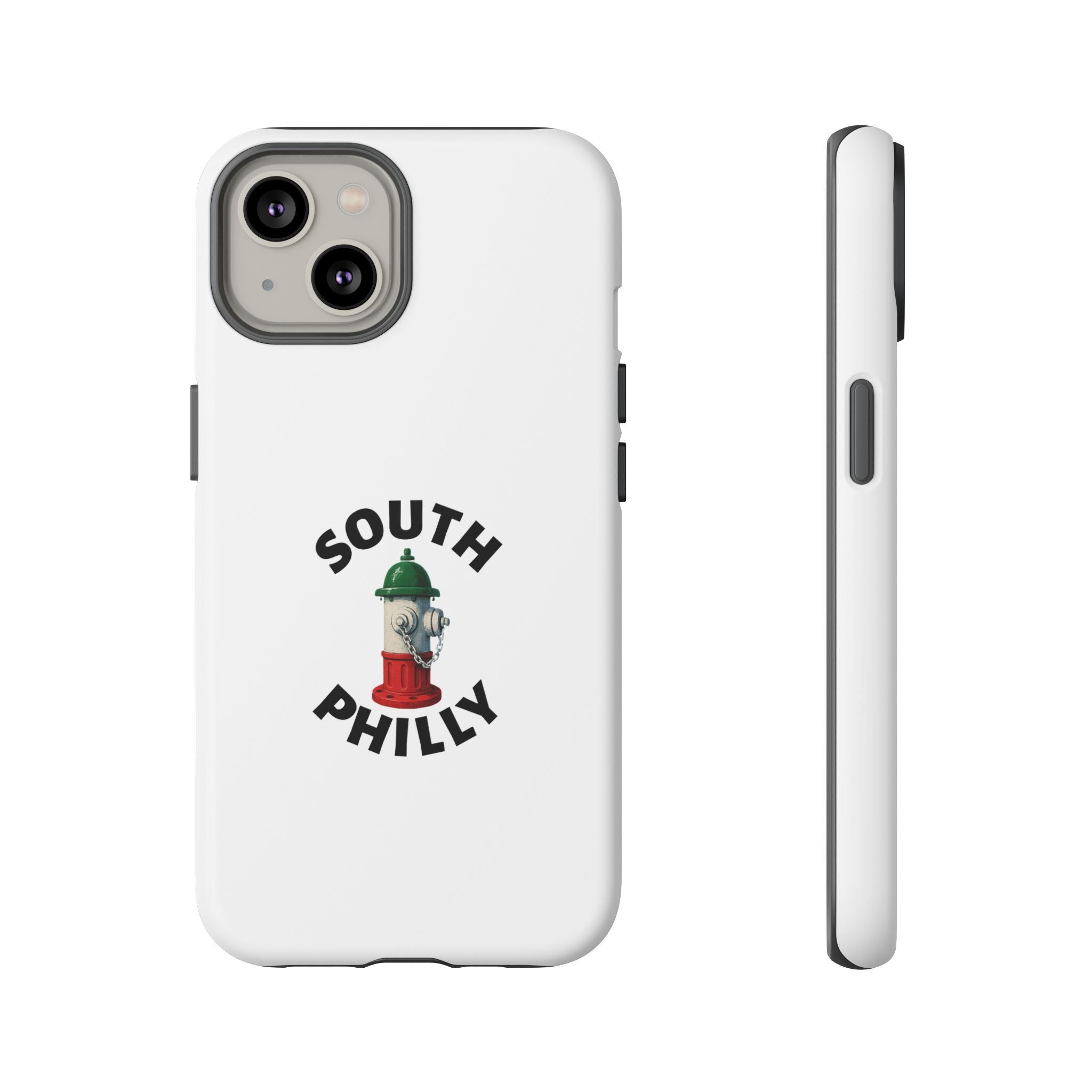 South Philly White Phone Case, Urban Style Phone Cover, Tough Smartphone Case, Gift for Italian Heritage, Fun Streetwear Accessories