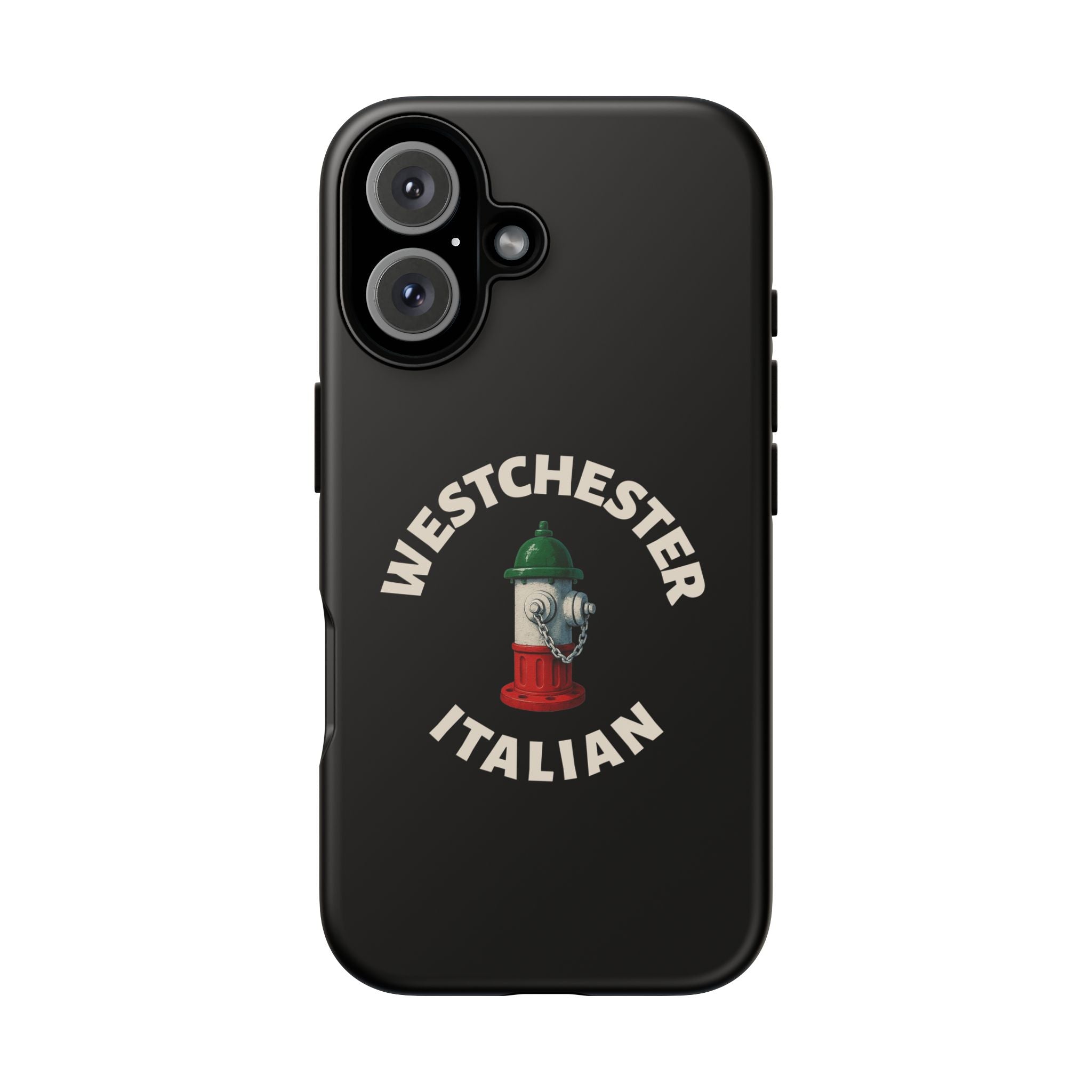 Westchester Italian Black Phone Case, Tough Cases for iPhone, Gift for Italians, Stylish Phone Cover, Unique Phone Accessory