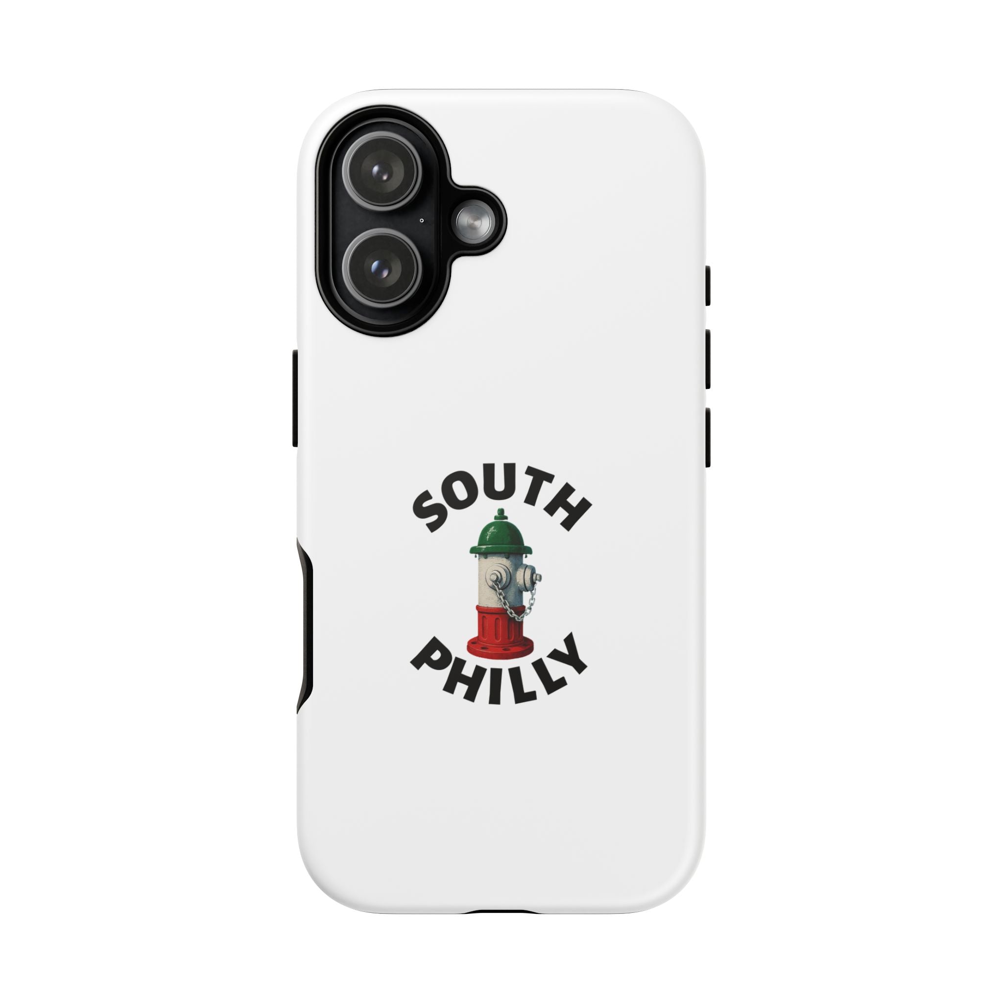 South Philly White Phone Case, Urban Style Phone Cover, Tough Smartphone Case, Gift for Italian Heritage, Fun Streetwear Accessories