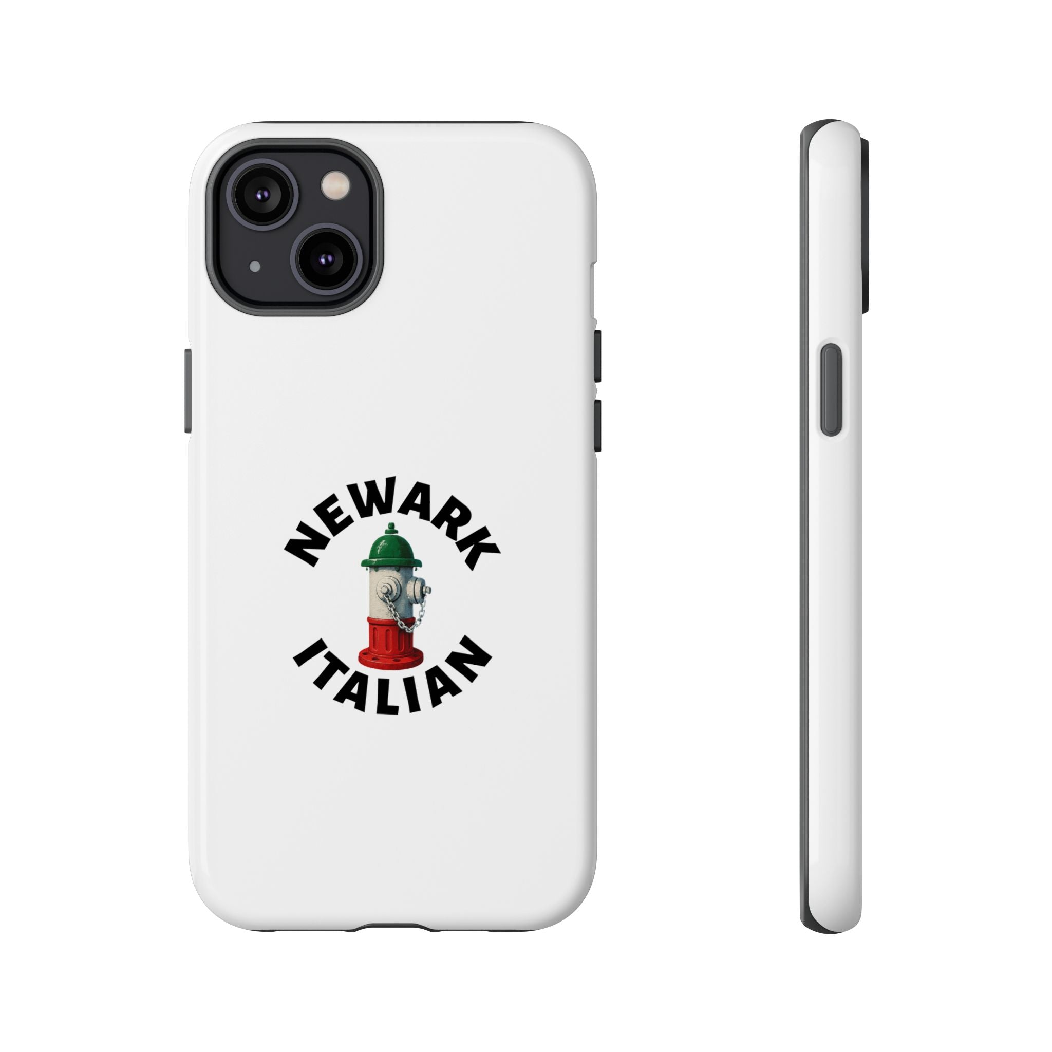 Newark Italian White Phone Case, Urban Style Phone Cover, Tough Smartphone Case, Gift for Italian Heritage, Fun Streetwear Accessories