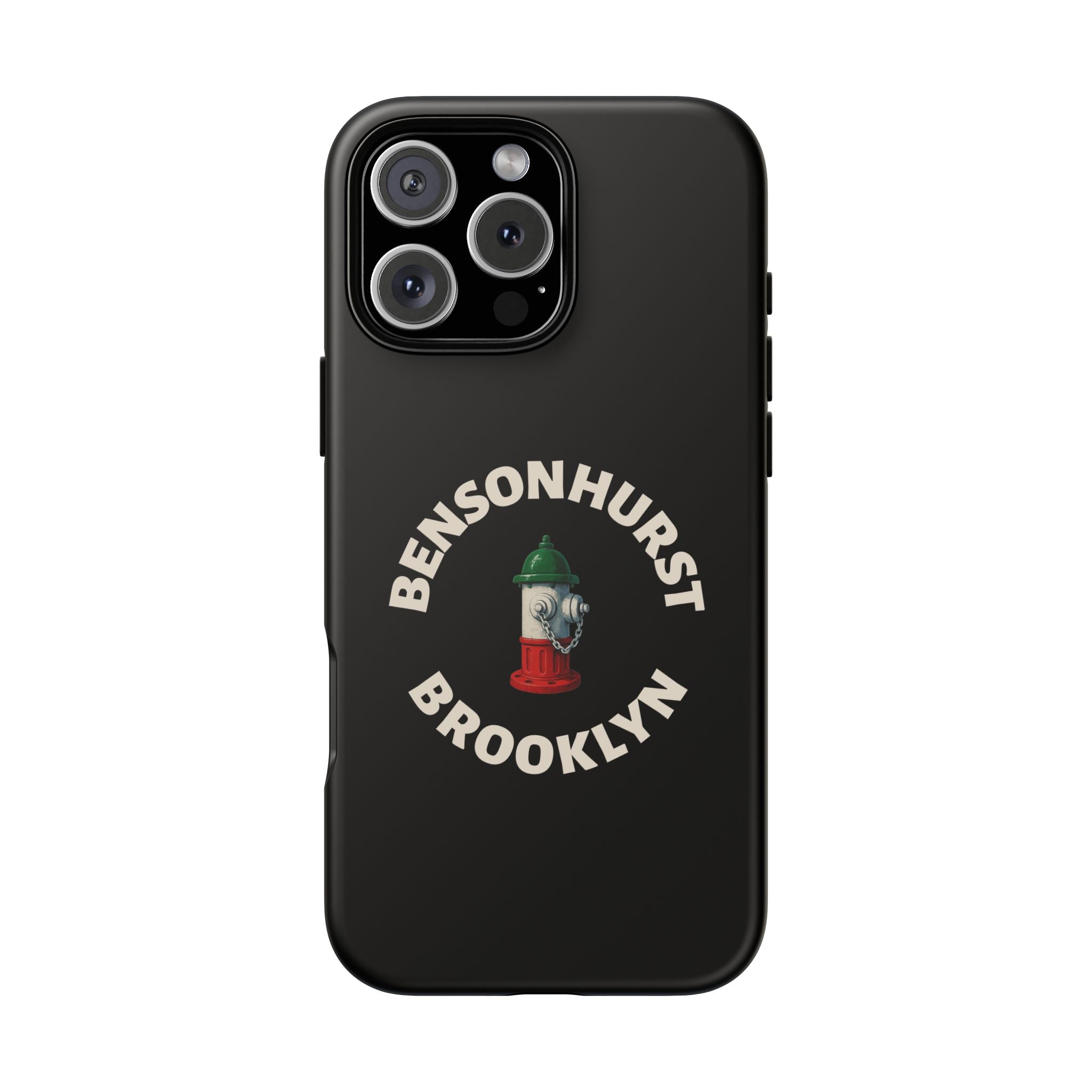 Bensonhurst Brooklyn Black Phone Case, Tough Cases for iPhone, Gift for Italians, Stylish Phone Cover, Unique Phone Accessory