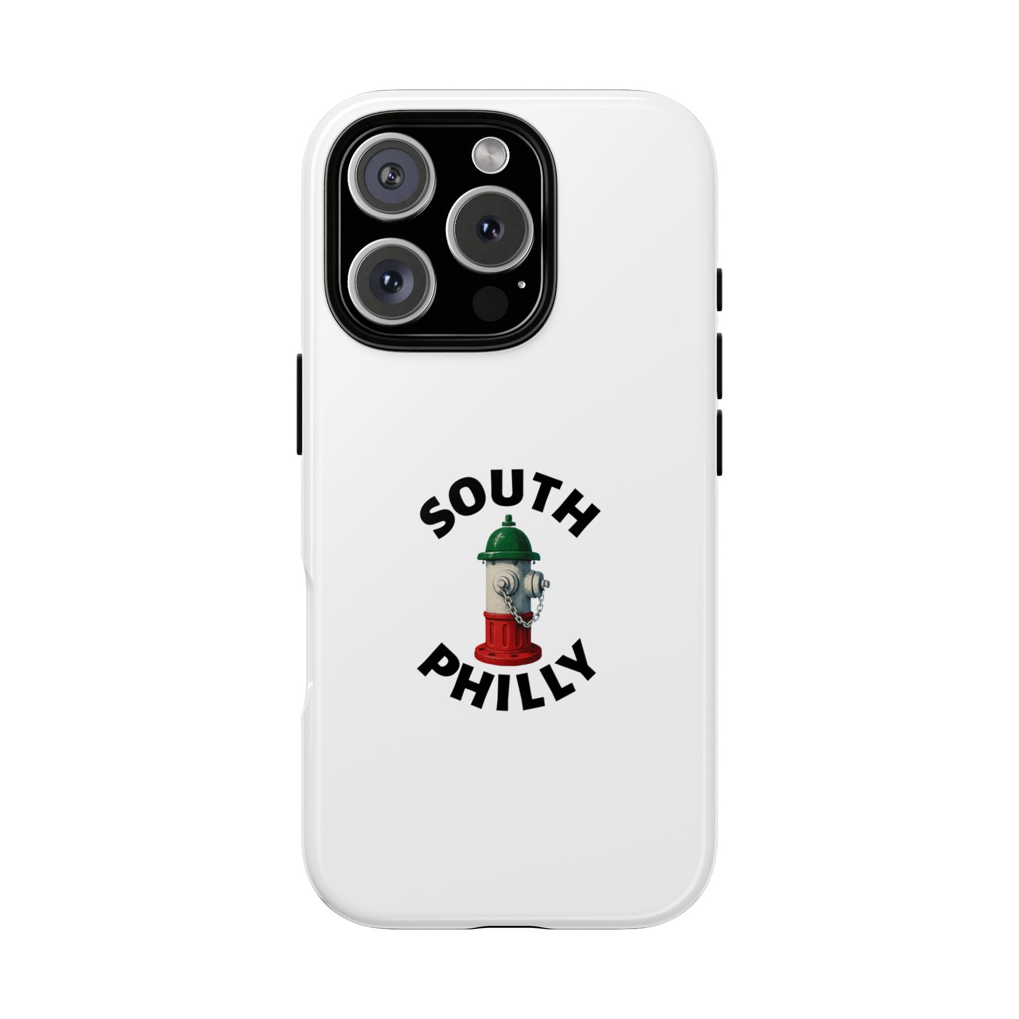 South Philly White Phone Case, Urban Style Phone Cover, Tough Smartphone Case, Gift for Italian Heritage, Fun Streetwear Accessories