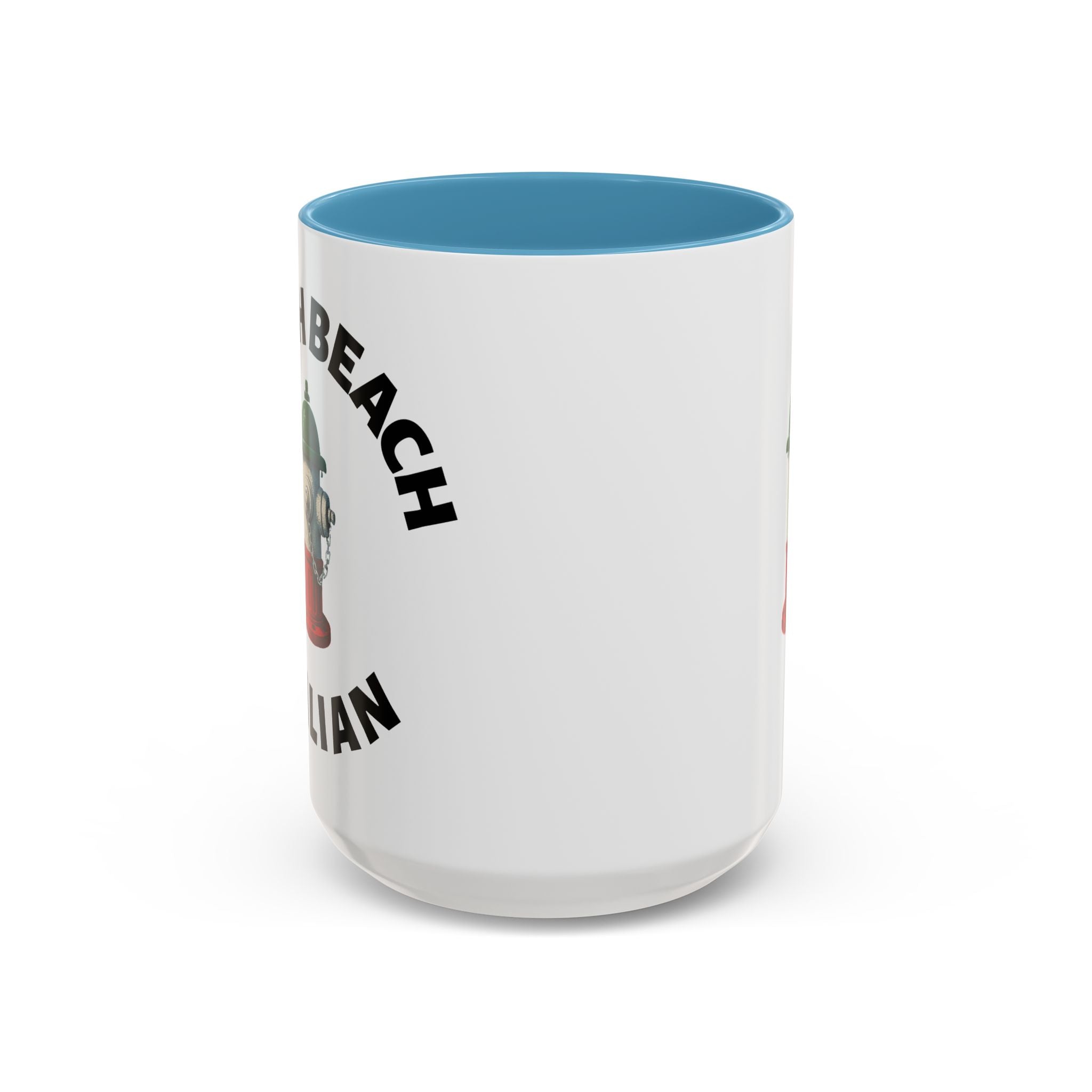 North Beach Coffee Mug with Fire Hydrant Design, Unique Gift for Italians, Fun Kitchen Decor