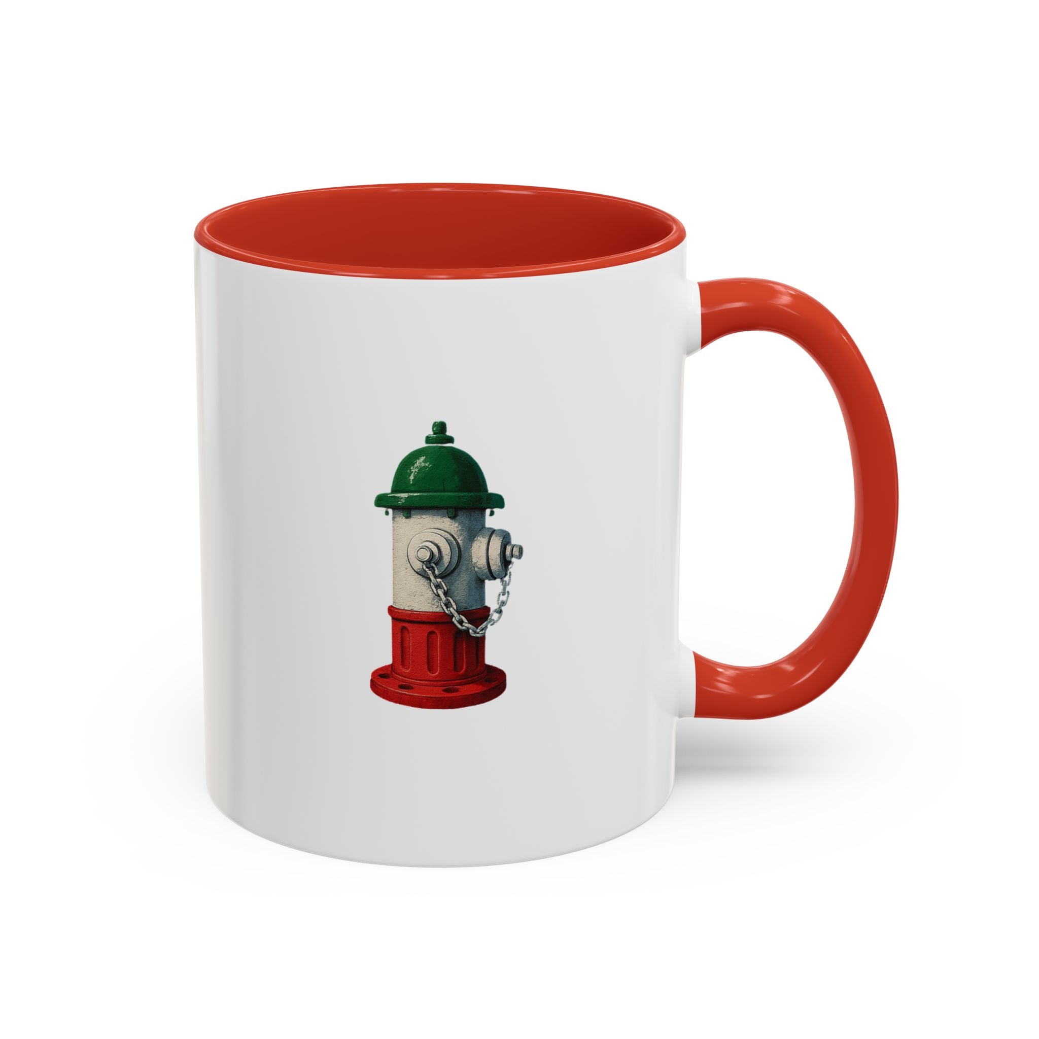 Mulberry Street Coffee Mug with Fire Hydrant Design, Unique Gift for Italians, Fun Kitchen Decor