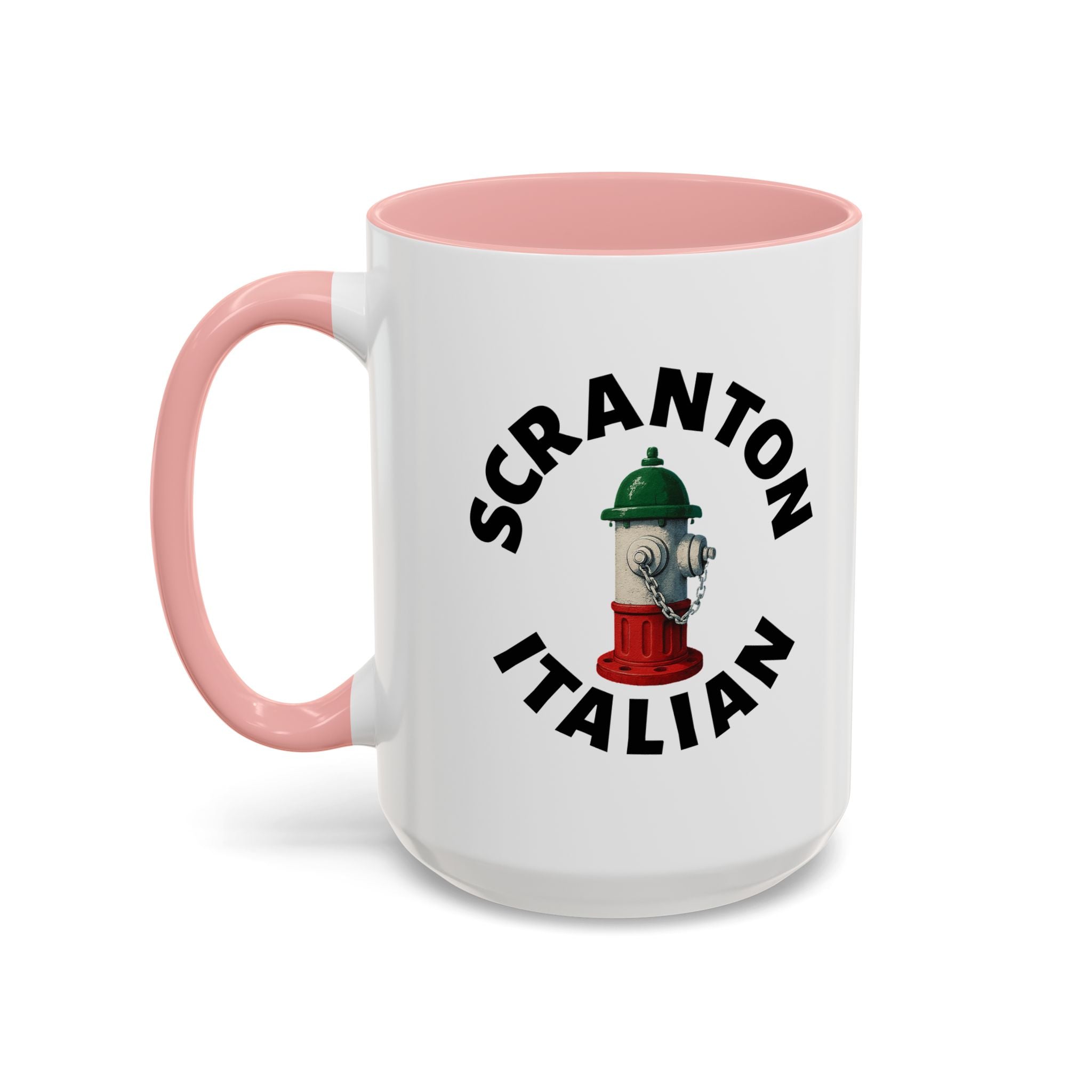 Scranton Coffee Mug with Fire Hydrant Design, Unique Gift for Italians, Fun Kitchen Decor