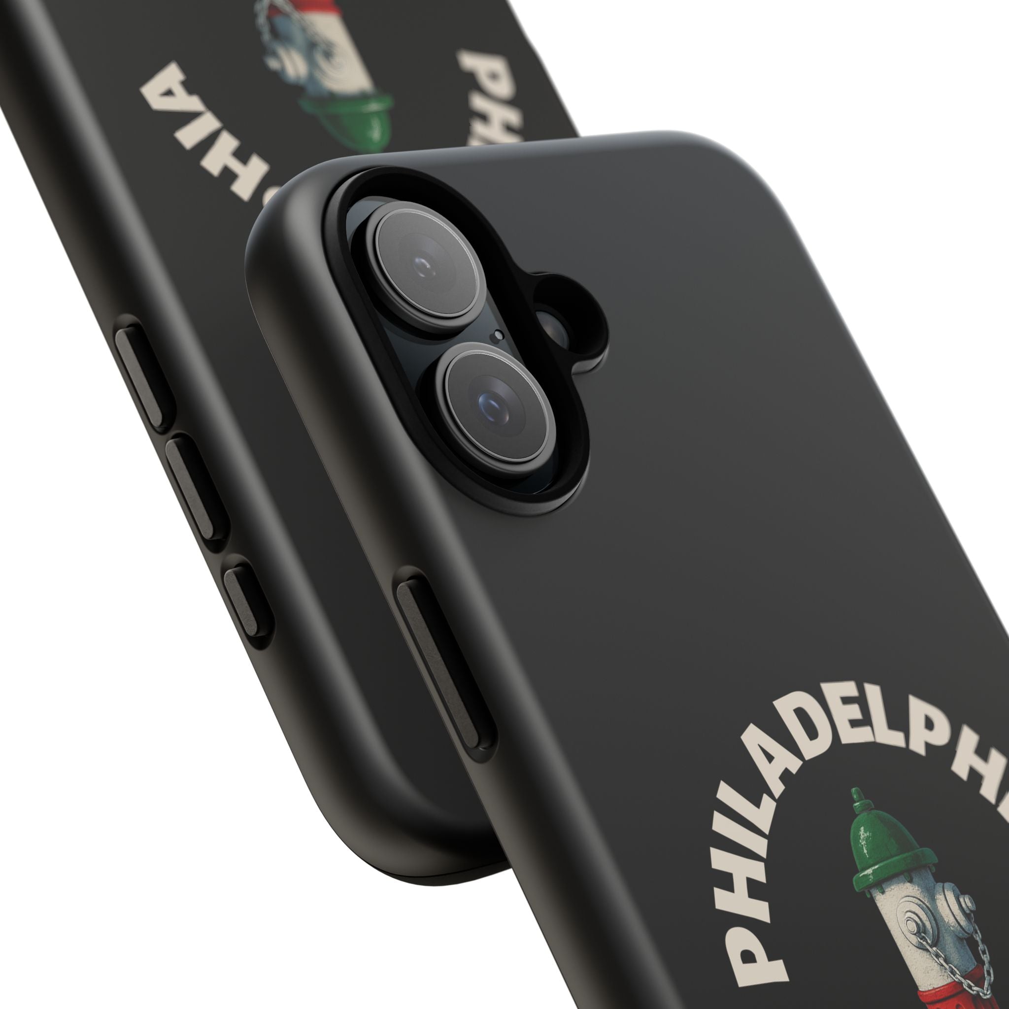 Philadelphia Italian Black Phone Case, Tough Cases for iPhone, Gift for Italians, Stylish Phone Cover, Unique Phone Accessory