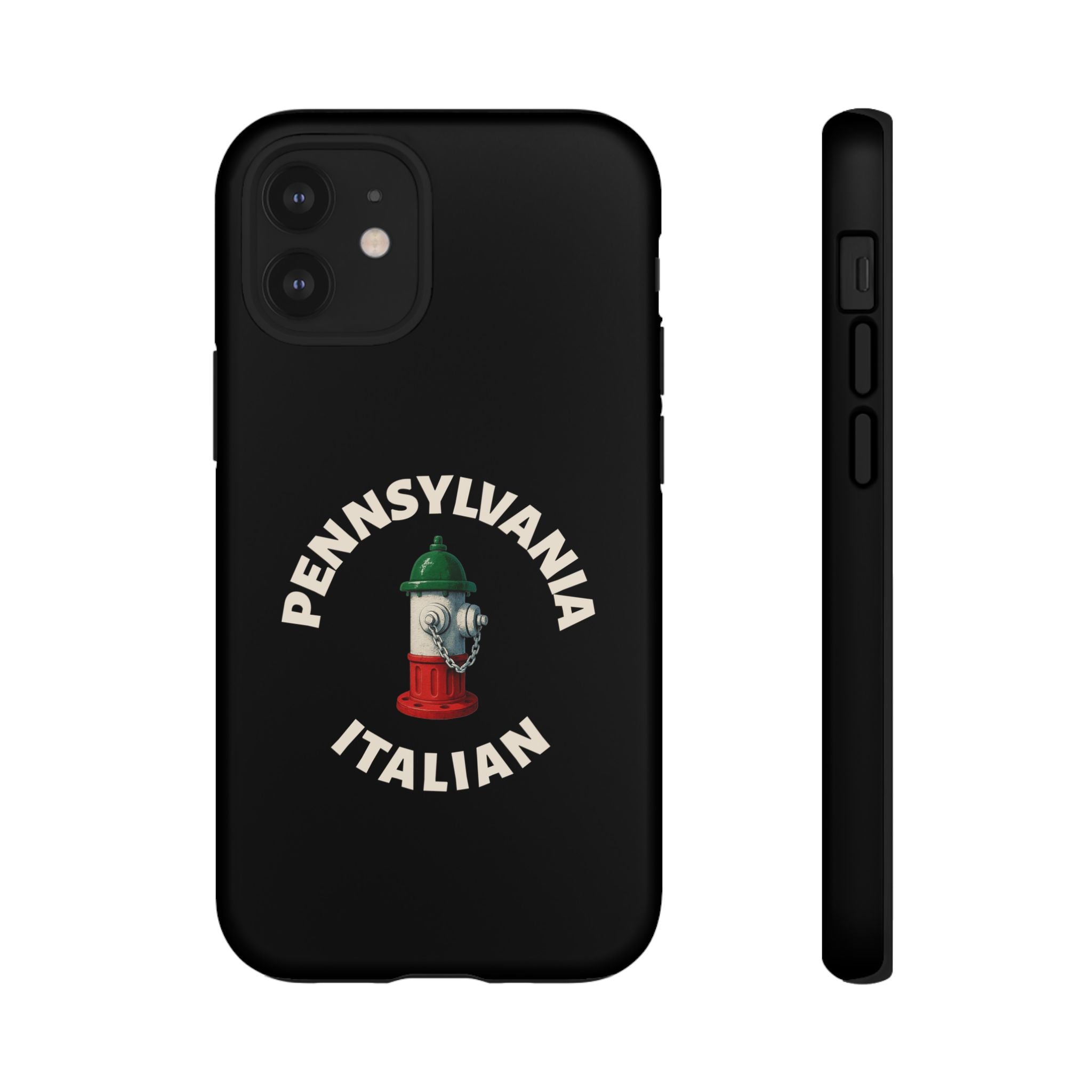 Pennsylvania Italian Black Phone Case, Tough Cases for iPhone, Gift for Italians, Stylish Phone Cover, Unique Phone Accessory