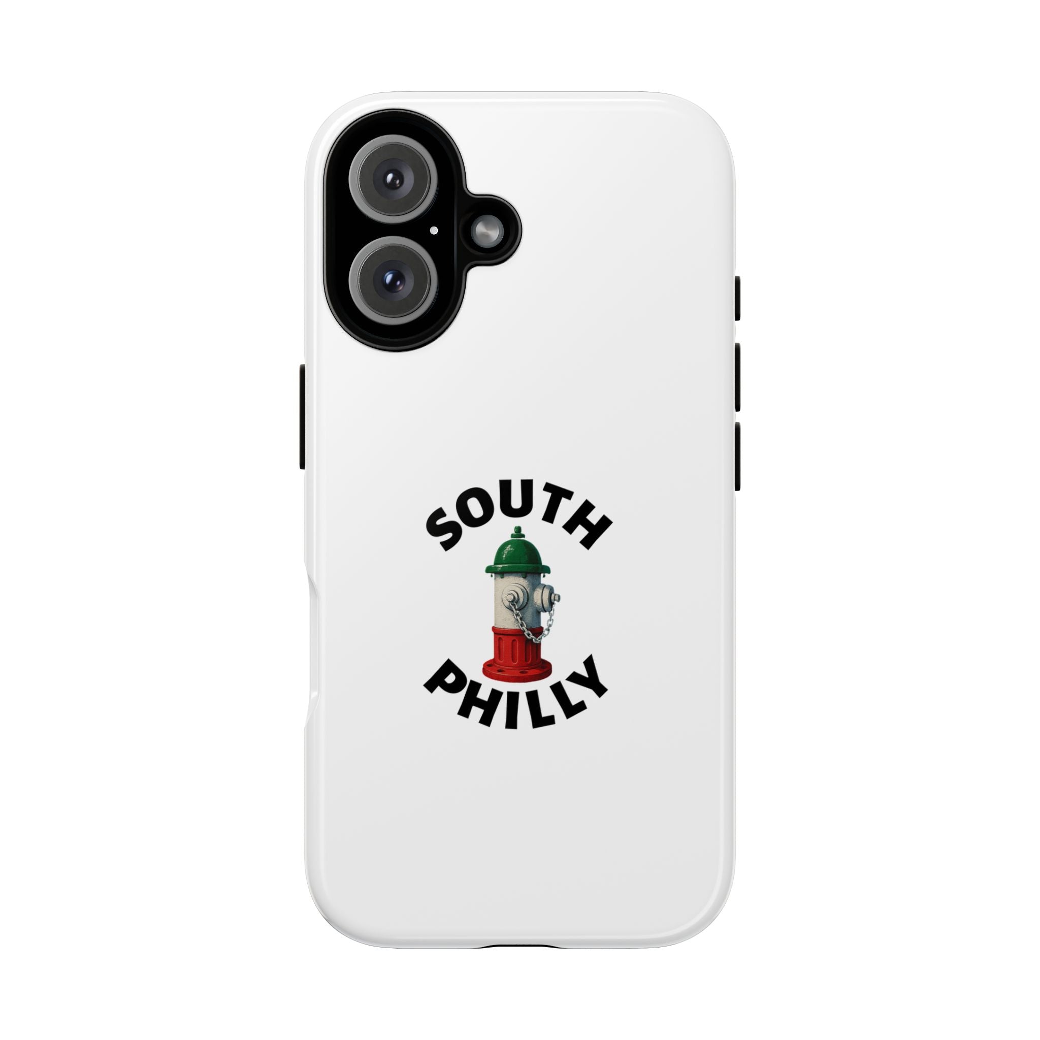 South Philly White Phone Case, Urban Style Phone Cover, Tough Smartphone Case, Gift for Italian Heritage, Fun Streetwear Accessories