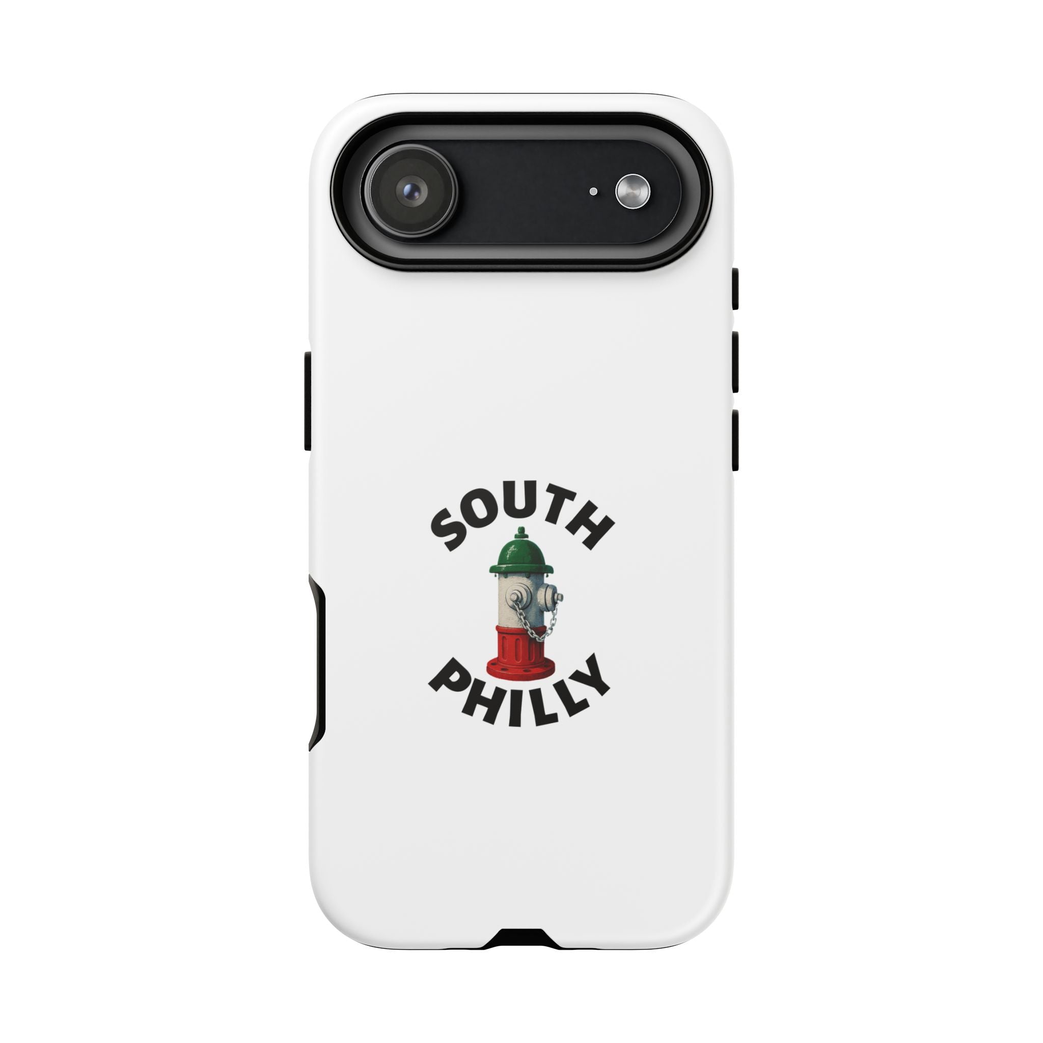 South Philly White Phone Case, Urban Style Phone Cover, Tough Smartphone Case, Gift for Italian Heritage, Fun Streetwear Accessories