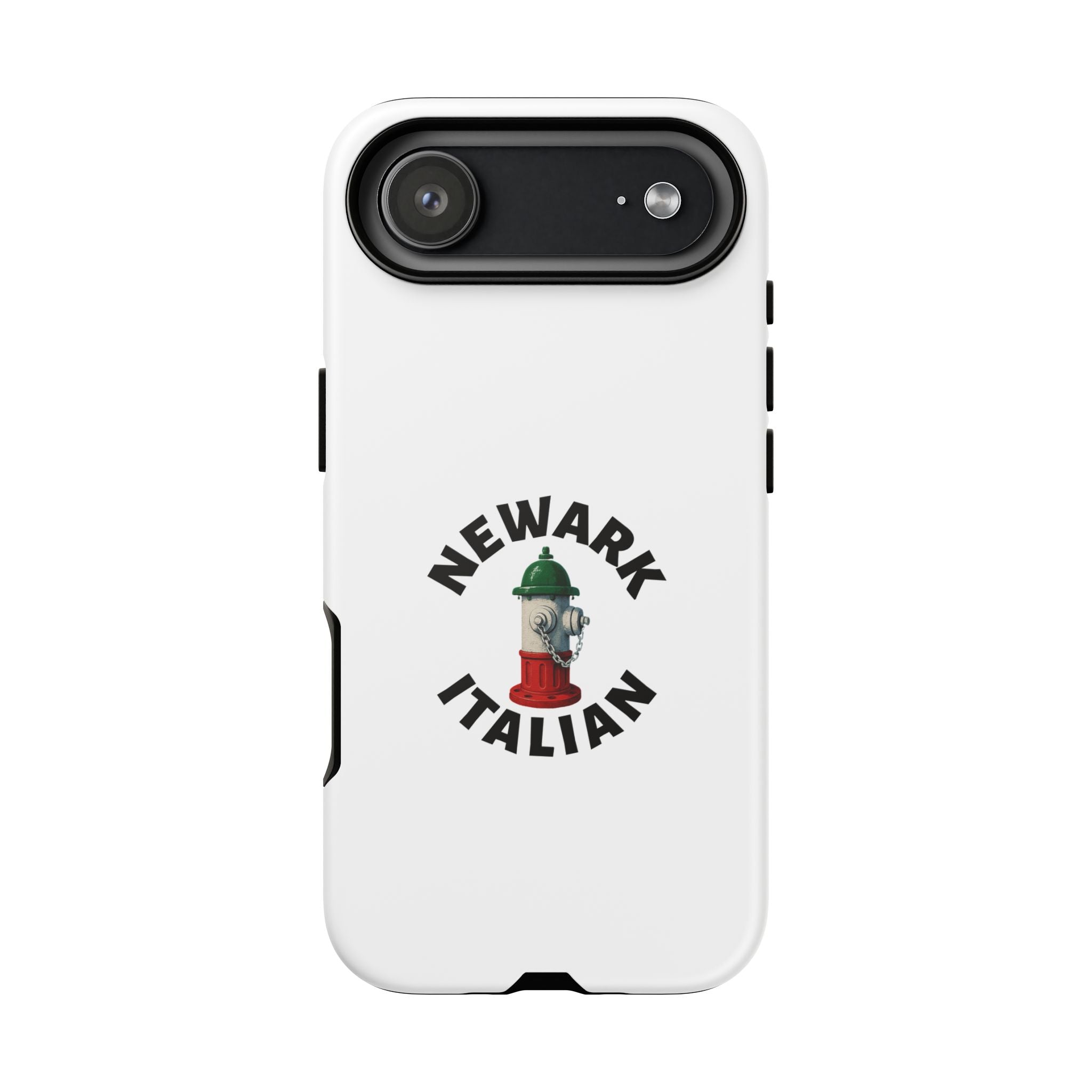 Newark Italian White Phone Case, Urban Style Phone Cover, Tough Smartphone Case, Gift for Italian Heritage, Fun Streetwear Accessories