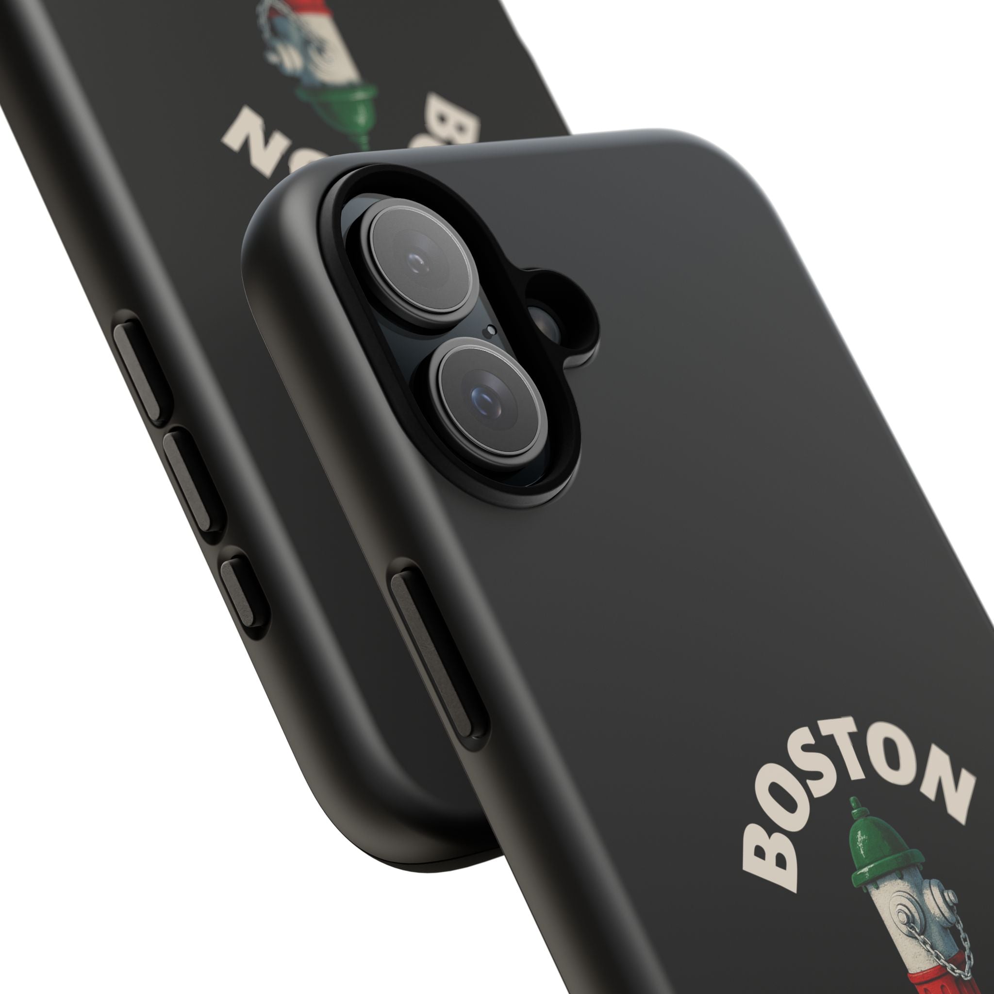 Boston Italian Black Phone Case, Tough Cases for iPhone, Gift for Italians, Stylish Phone Cover, Unique Phone Accessory