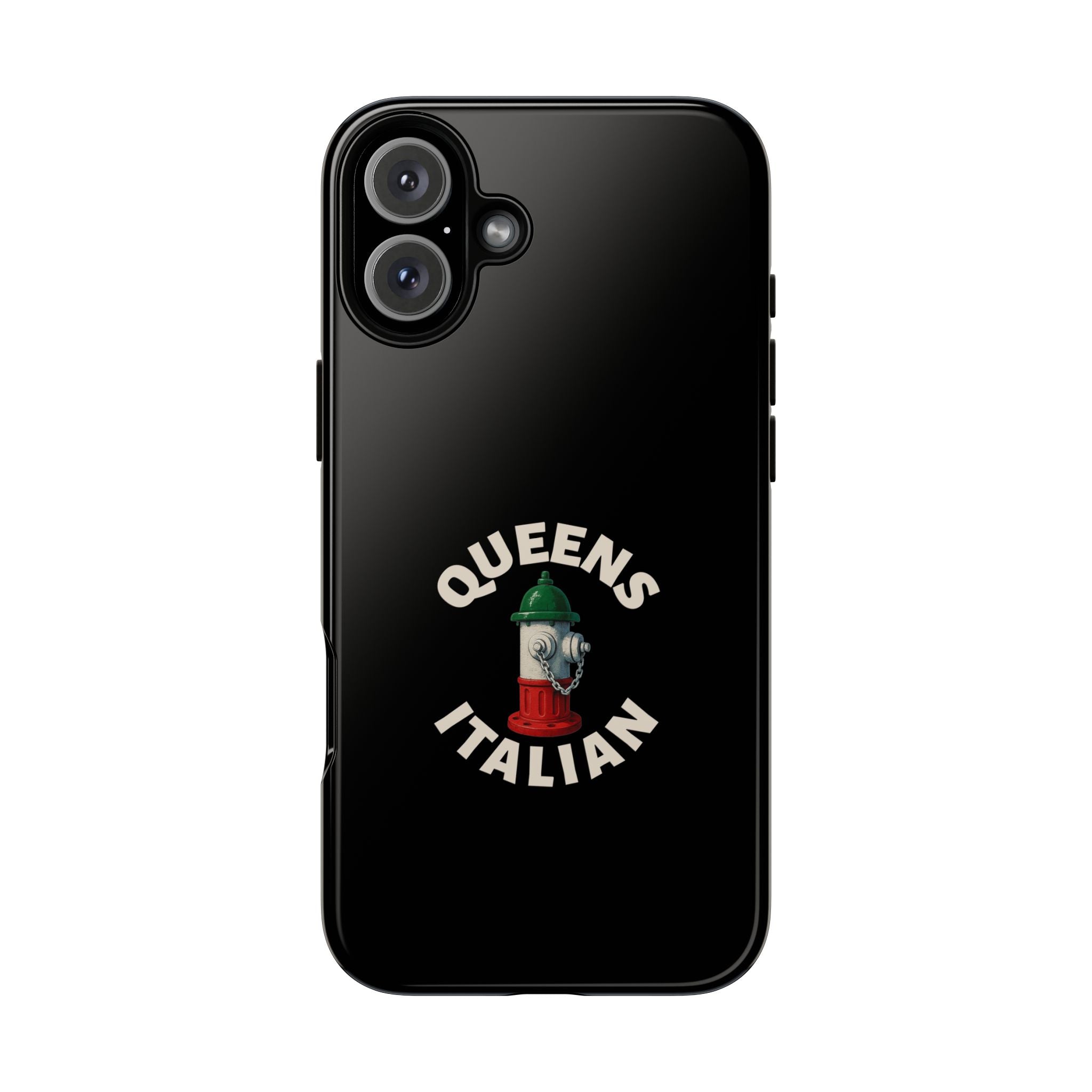 Queens Italian Black Phone Case, Tough Cases for iPhone, Gift for Italians, Stylish Phone Cover, Unique Phone Accessory