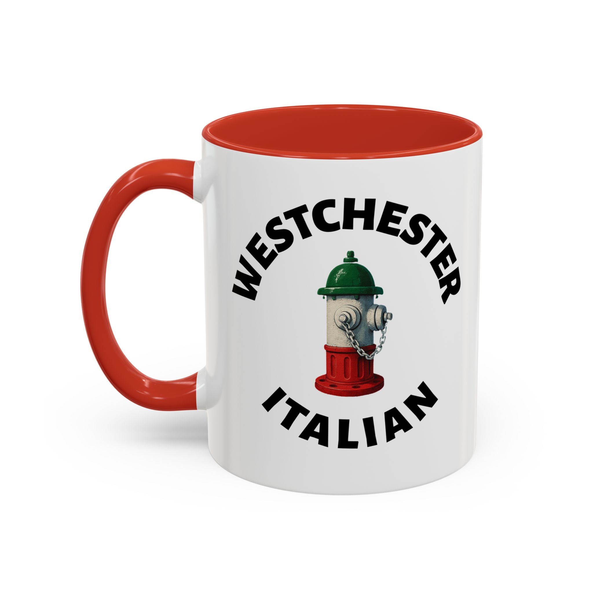 Westchester Coffee Mug with Fire Hydrant Design, Unique Gift for Italians, Fun Kitchen Decor