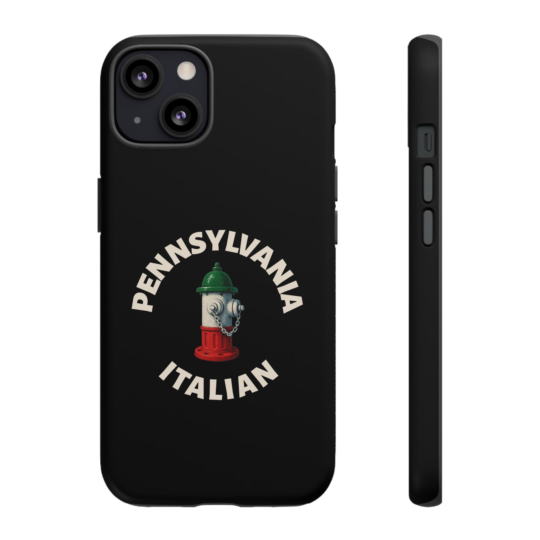 Pennsylvania Italian Black Phone Case, Tough Cases for iPhone, Gift for Italians, Stylish Phone Cover, Unique Phone Accessory