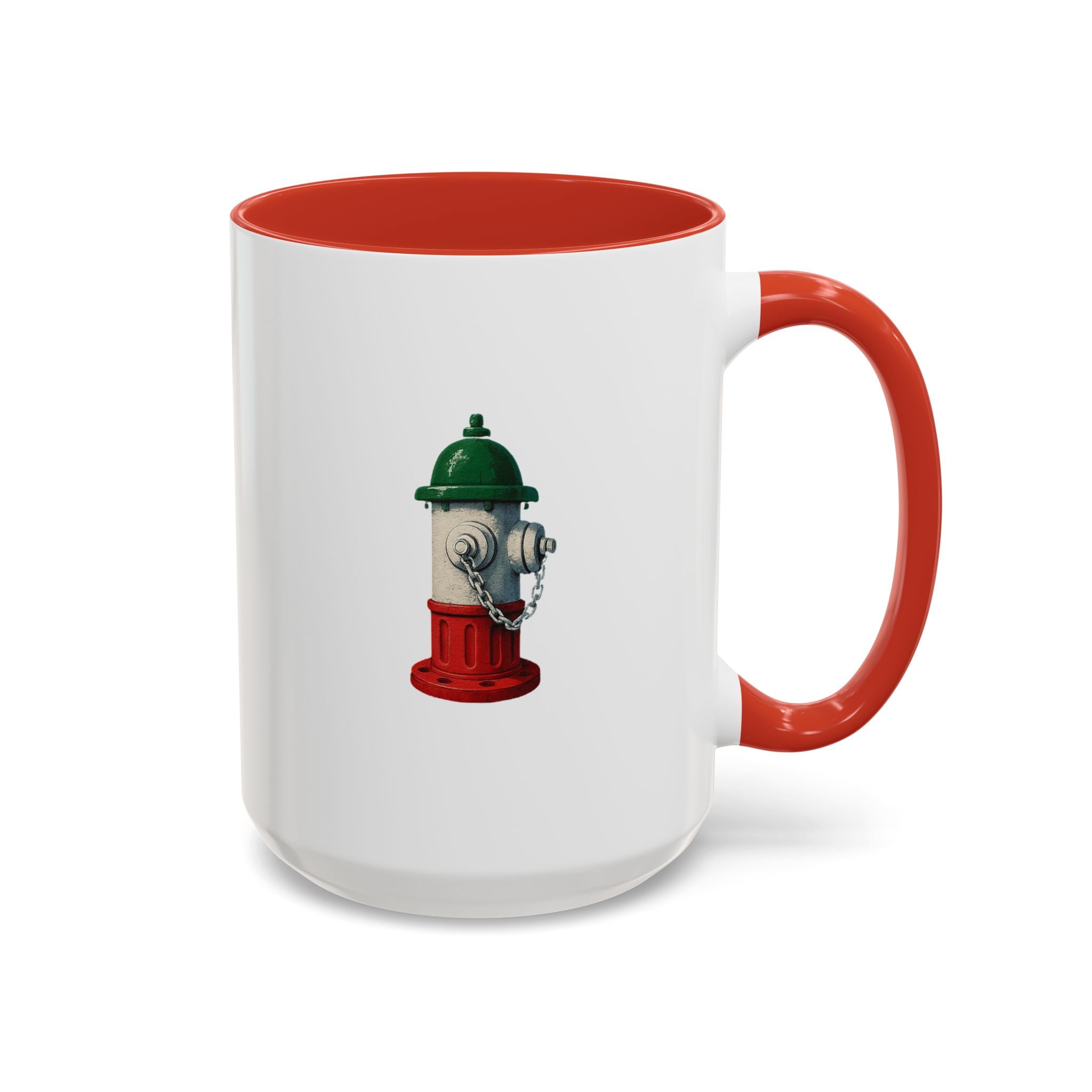Overbrook Coffee Mug with Fire Hydrant Design, Unique Gift for Italians, Fun Kitchen Decor