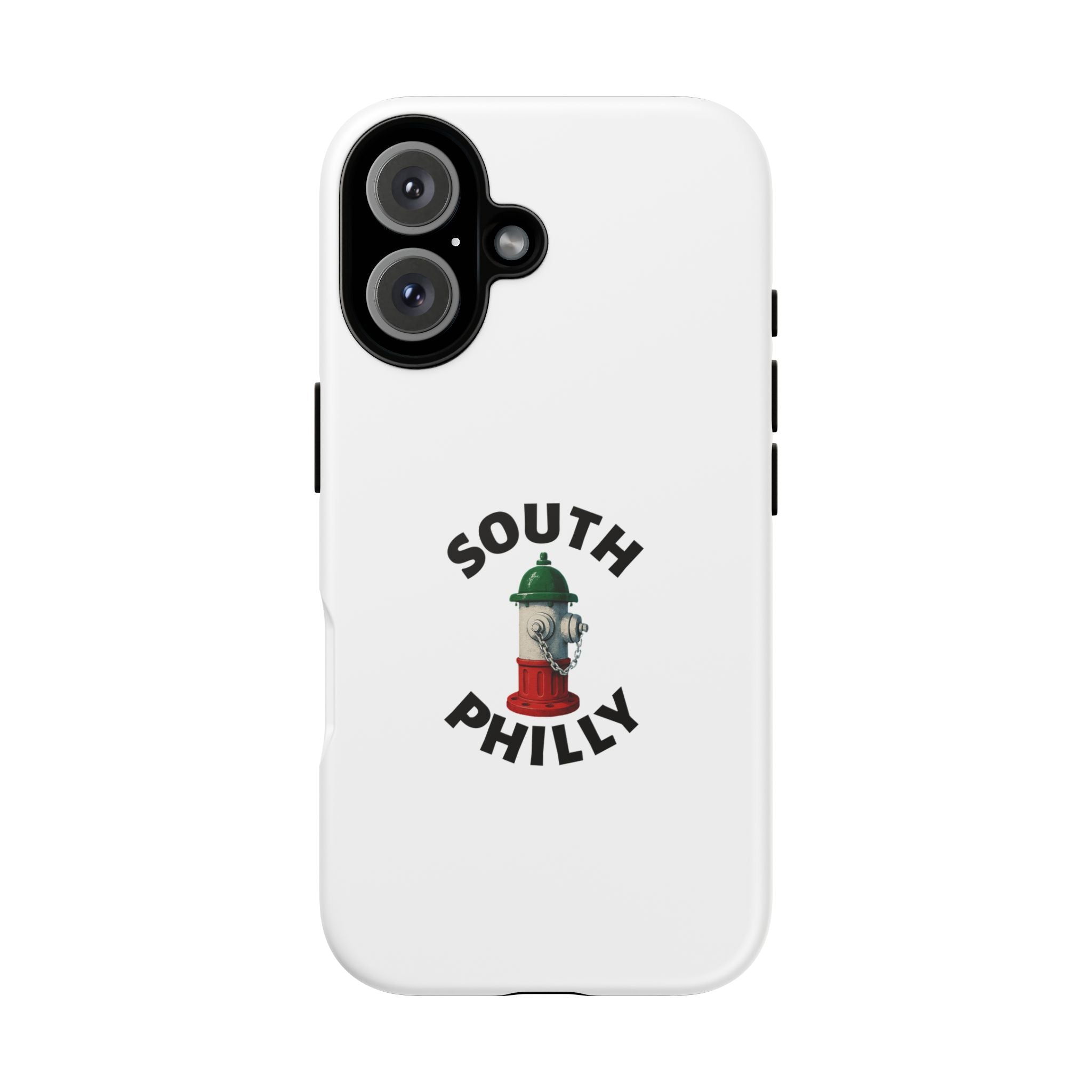 South Philly White Phone Case, Urban Style Phone Cover, Tough Smartphone Case, Gift for Italian Heritage, Fun Streetwear Accessories