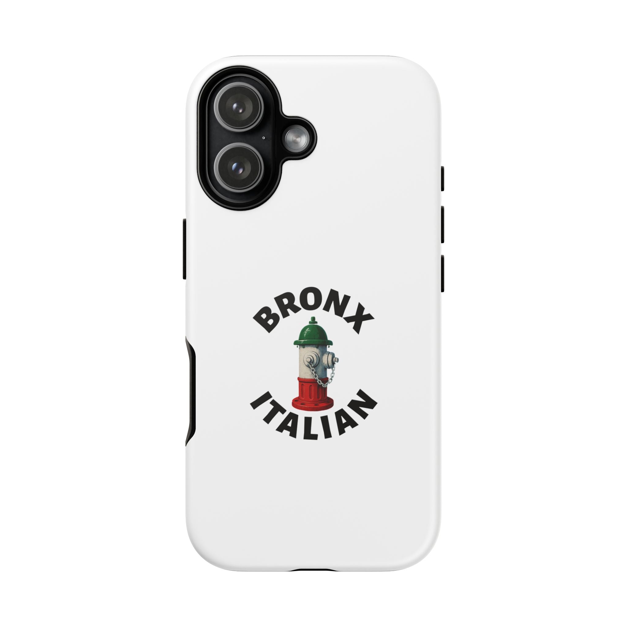 Bronx Italian White Phone Case, Urban Style Phone Cover, Tough Smartphone Case, Gift for Italian Heritage, Fun Streetwear Accessories