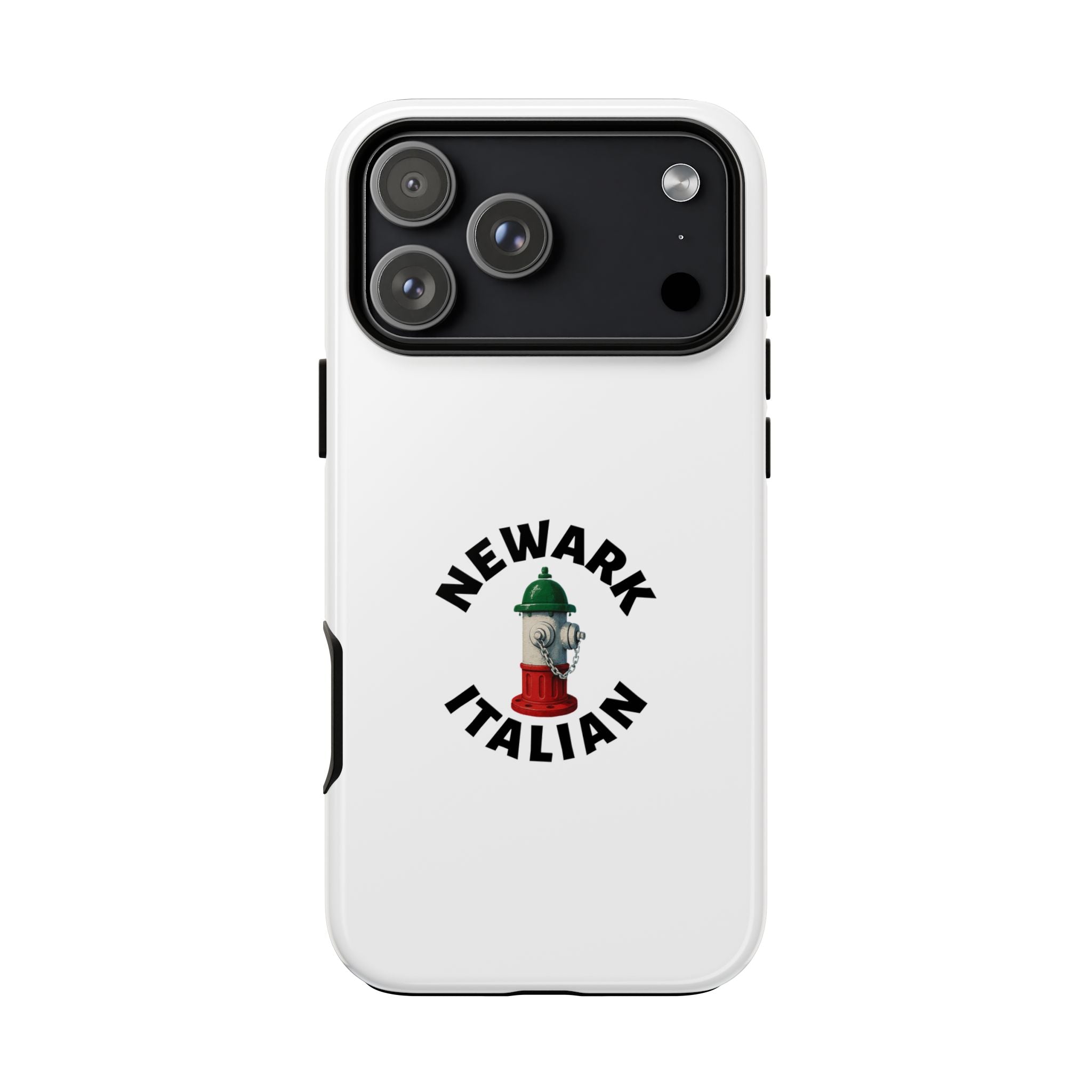Newark Italian White Phone Case, Urban Style Phone Cover, Tough Smartphone Case, Gift for Italian Heritage, Fun Streetwear Accessories