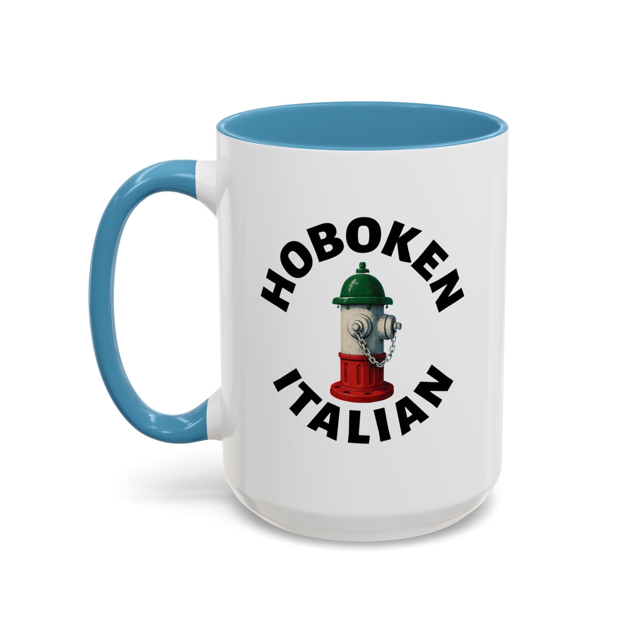 Hoboken Coffee Mug with Fire Hydrant Design, Unique Gift for Italians, Fun Kitchen Decor