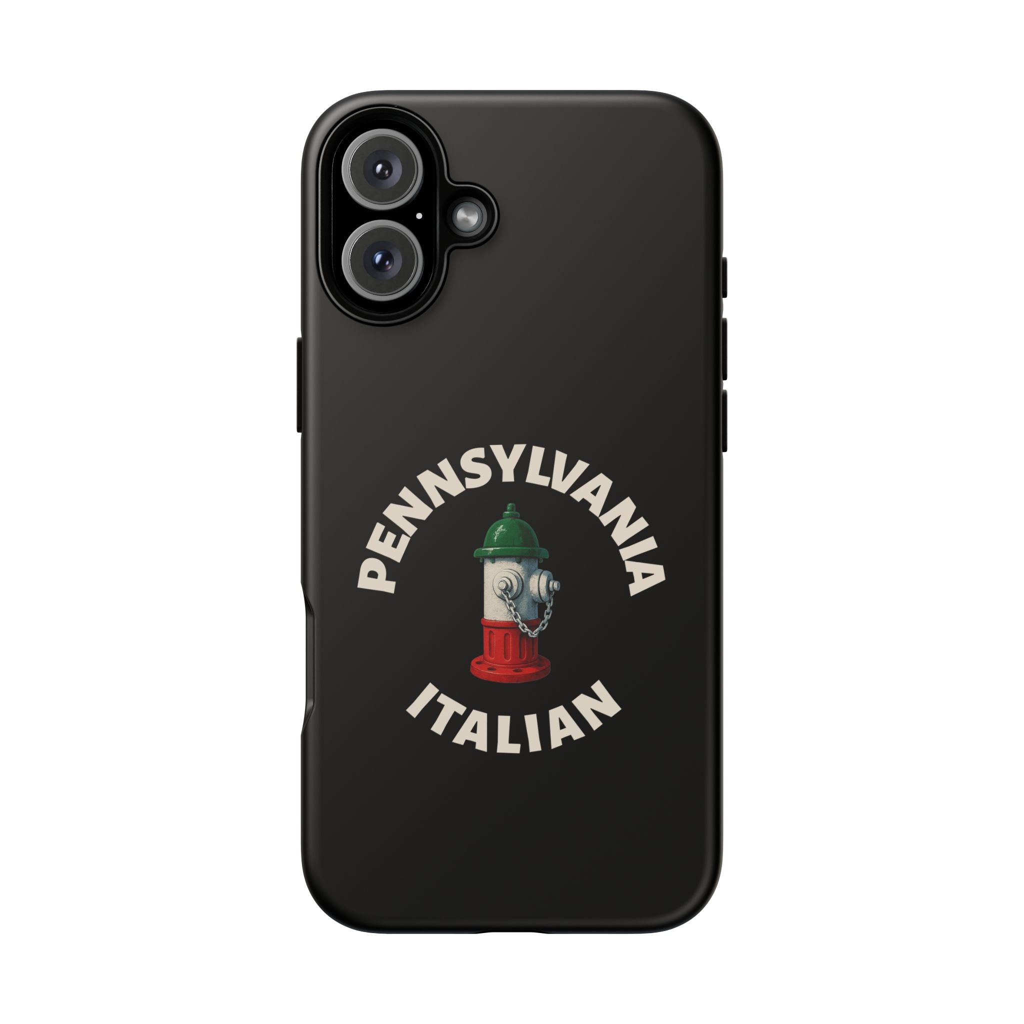 Pennsylvania Italian Black Phone Case, Tough Cases for iPhone, Gift for Italians, Stylish Phone Cover, Unique Phone Accessory