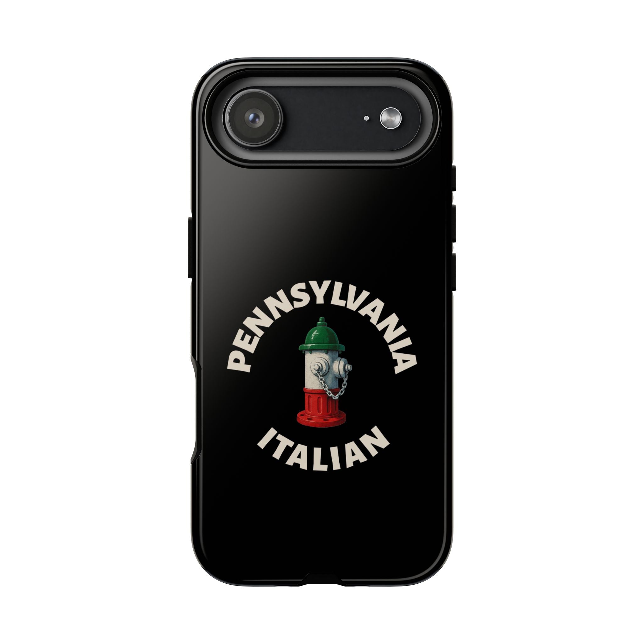 Pennsylvania Italian Black Phone Case, Tough Cases for iPhone, Gift for Italians, Stylish Phone Cover, Unique Phone Accessory