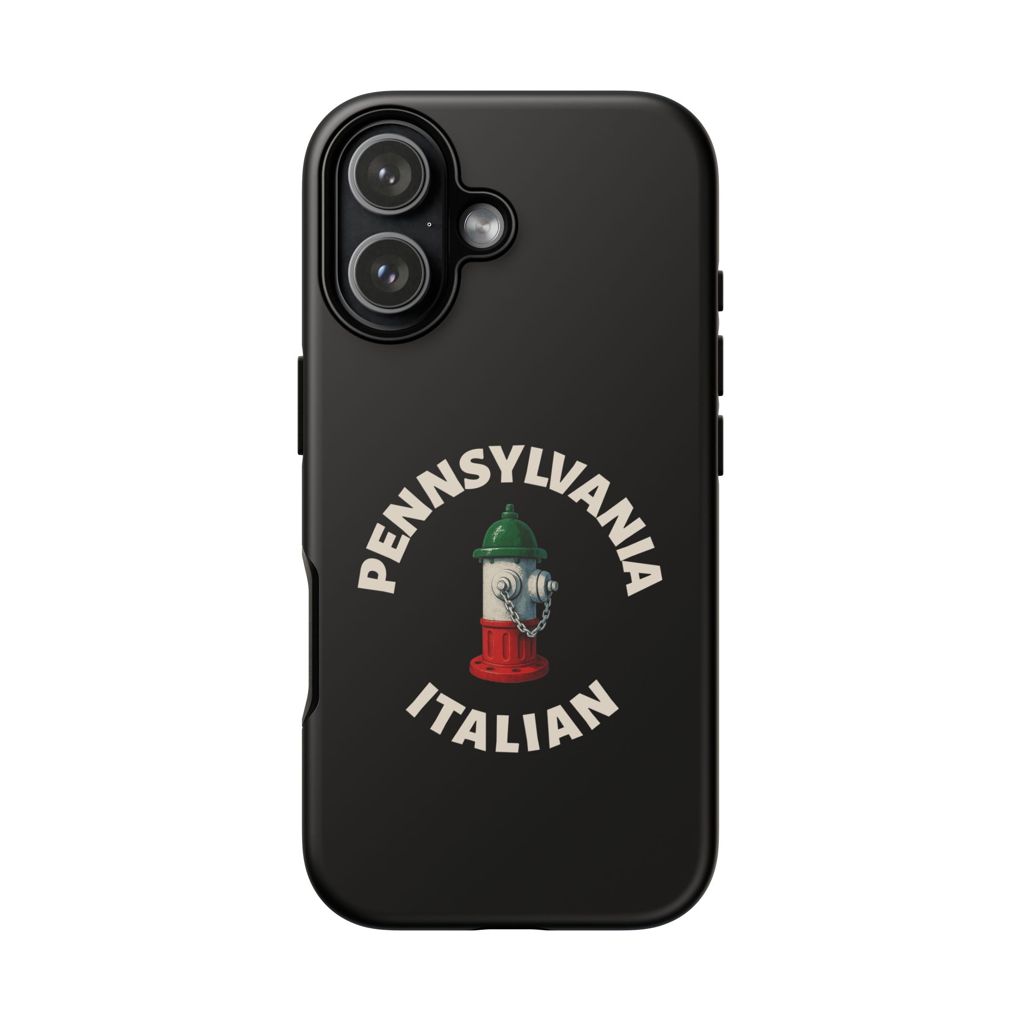 Pennsylvania Italian Black Phone Case, Tough Cases for iPhone, Gift for Italians, Stylish Phone Cover, Unique Phone Accessory