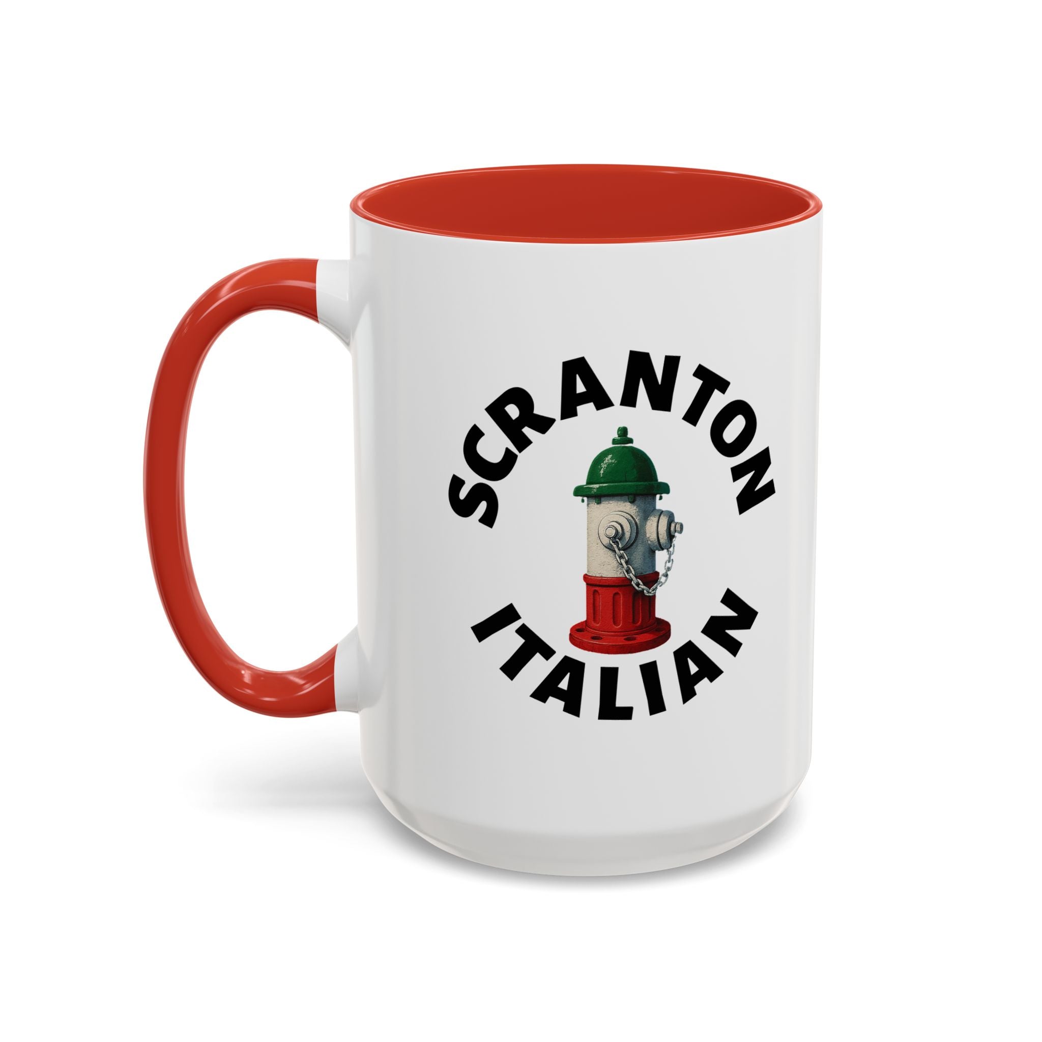 Scranton Coffee Mug with Fire Hydrant Design, Unique Gift for Italians, Fun Kitchen Decor