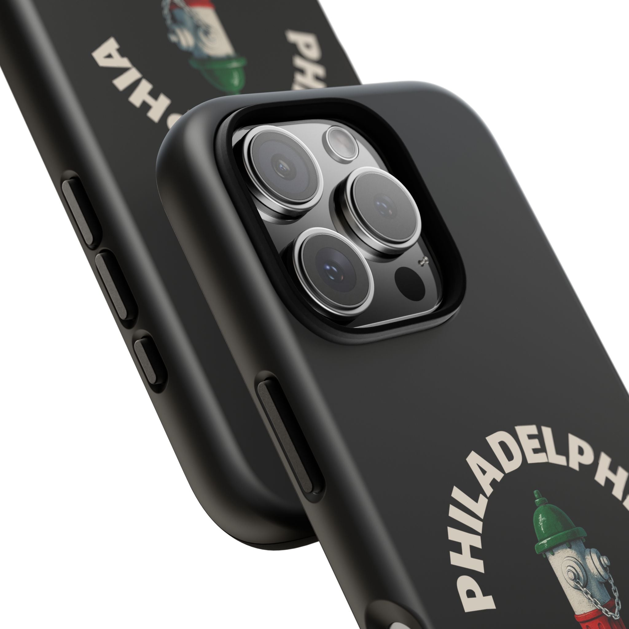 Philadelphia Italian Black Phone Case, Tough Cases for iPhone, Gift for Italians, Stylish Phone Cover, Unique Phone Accessory
