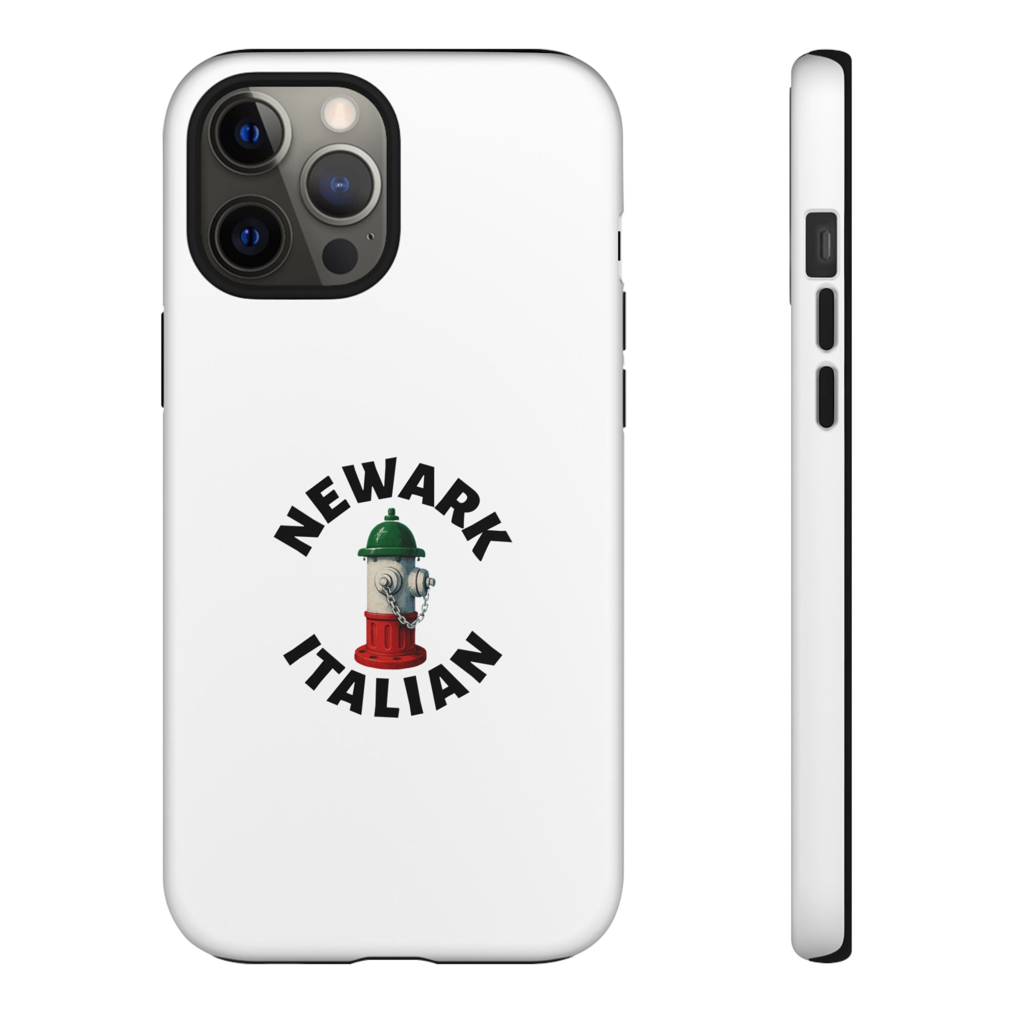 Newark Italian White Phone Case, Urban Style Phone Cover, Tough Smartphone Case, Gift for Italian Heritage, Fun Streetwear Accessories