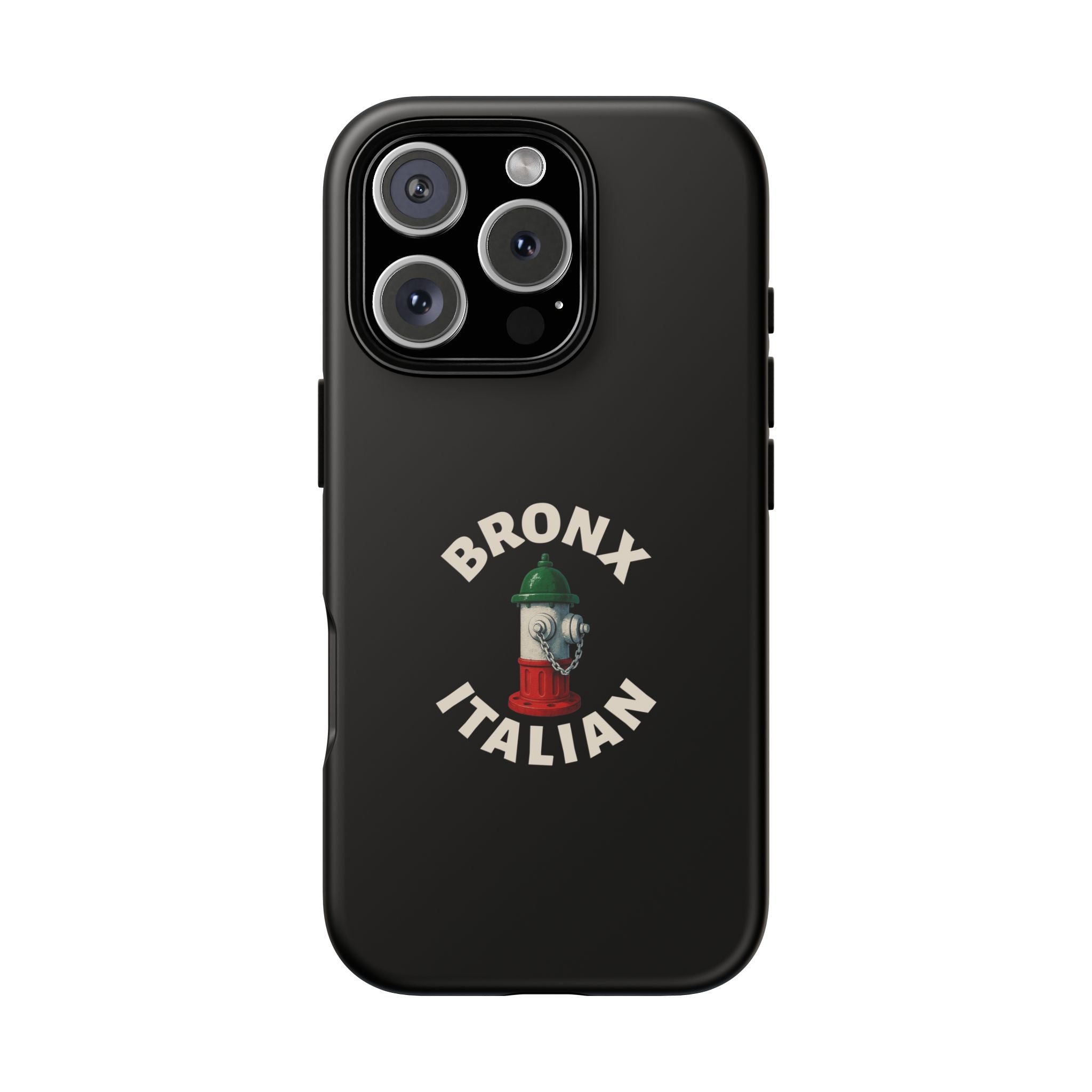 Bronx Italian Black Phone Case, Tough Cases for iPhone, Gift for Italians, Stylish Phone Cover, Unique Phone Accessory