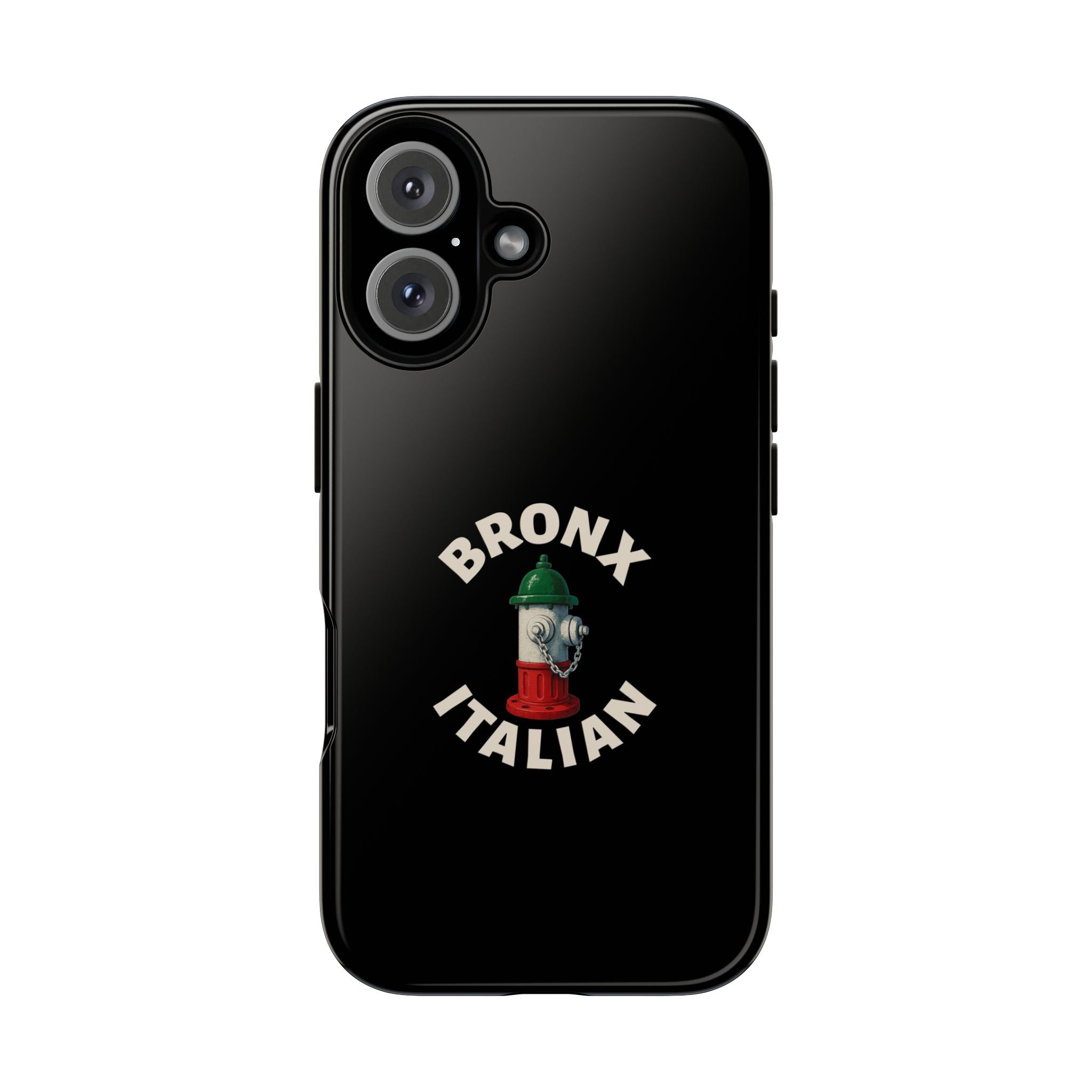 Bronx Italian Black Phone Case, Tough Cases for iPhone, Gift for Italians, Stylish Phone Cover, Unique Phone Accessory